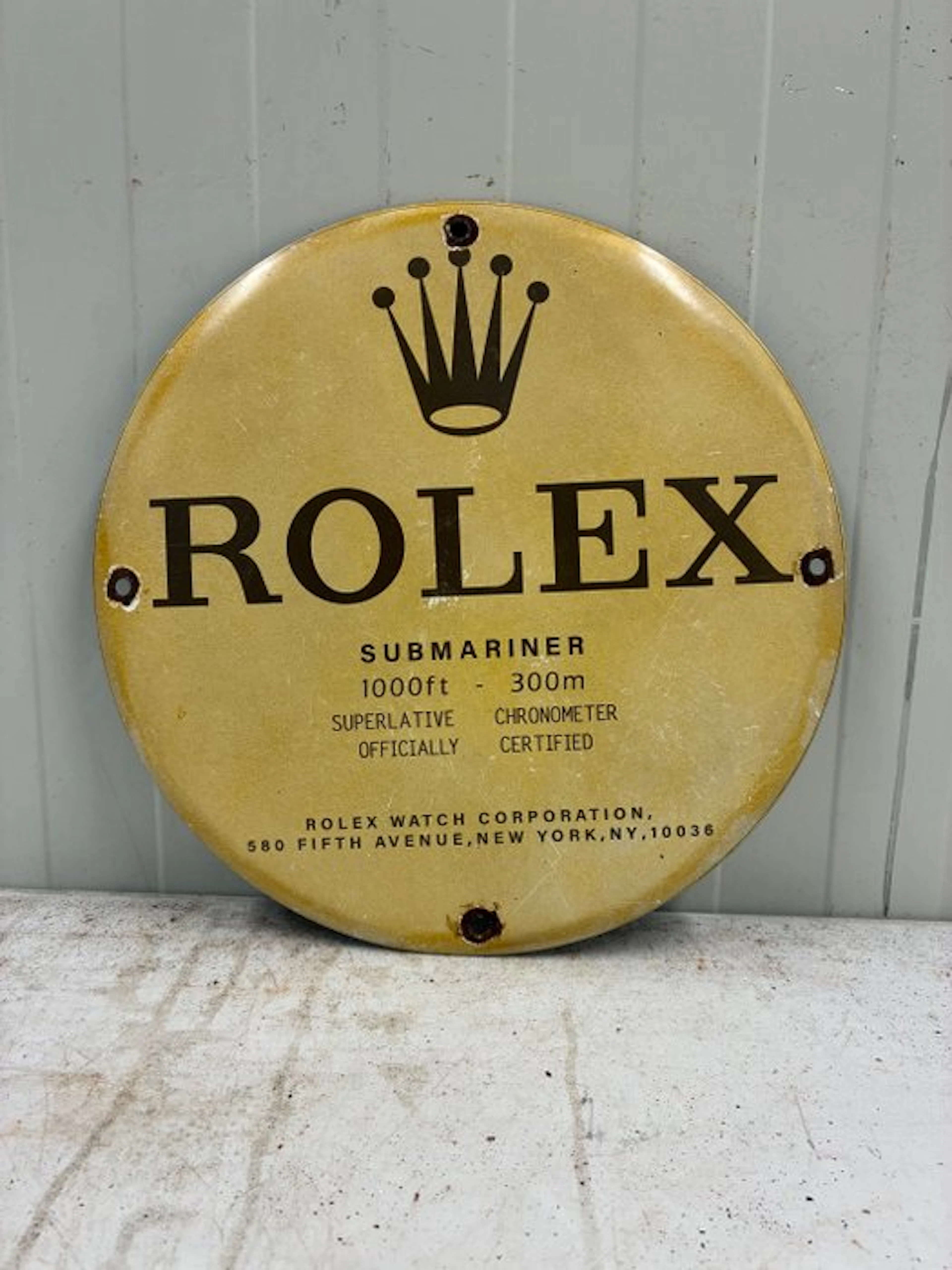 Rolex - Enamel sign - Enamel