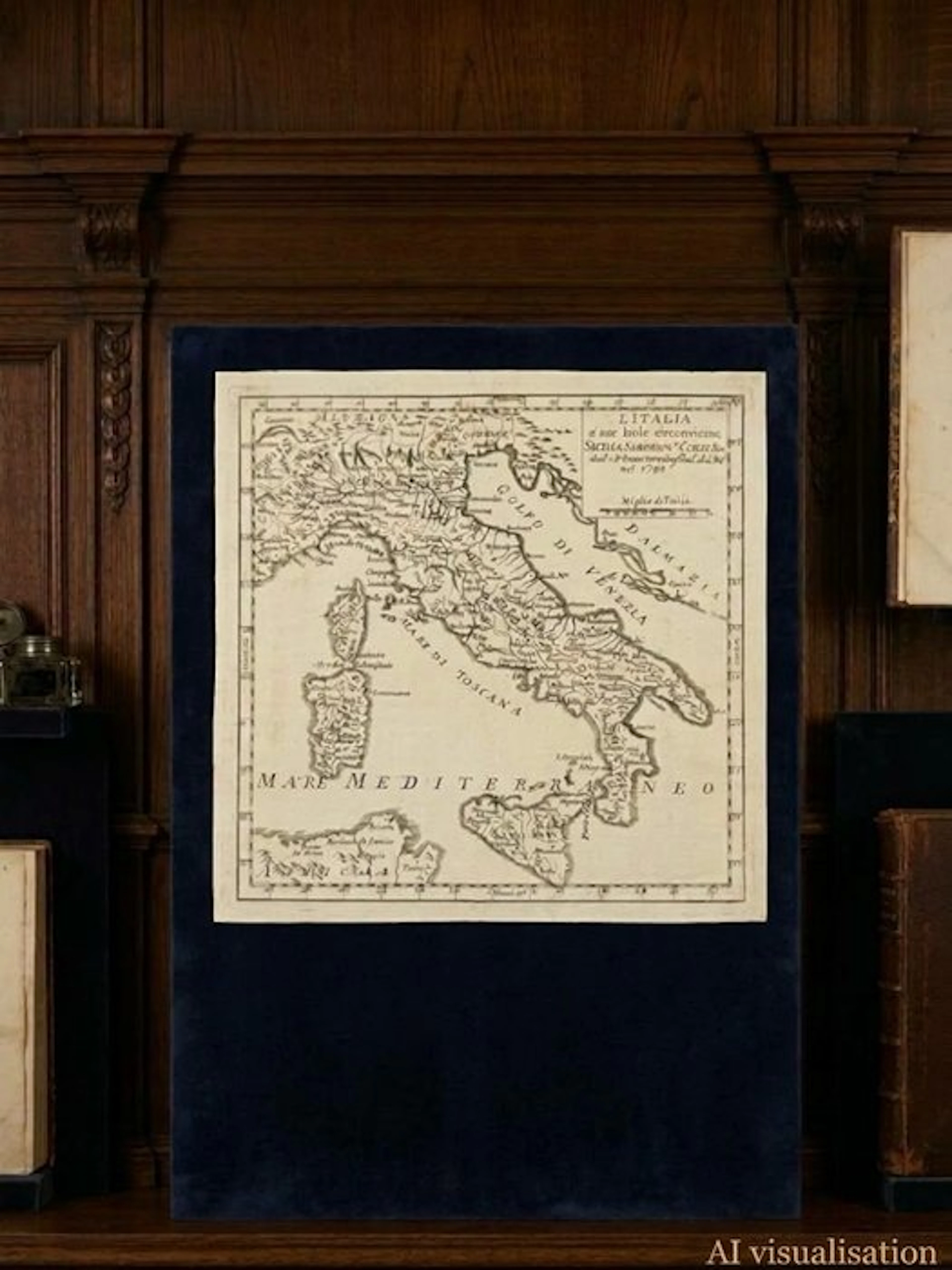 Italy - Ancient Map of Italy