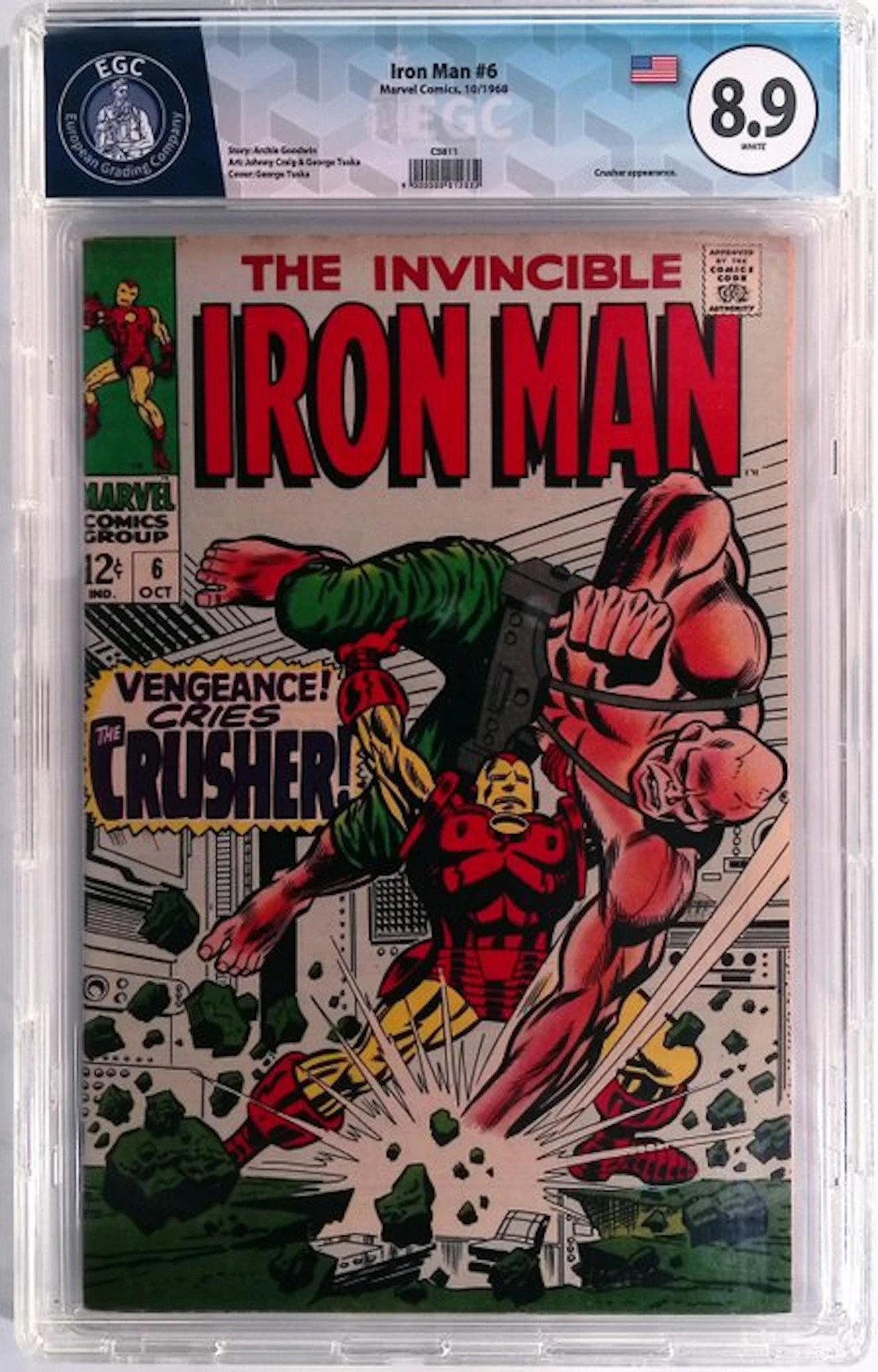 Iron Man #6 - EGC 8.9 - 1 Graded comic - First edition - 1968