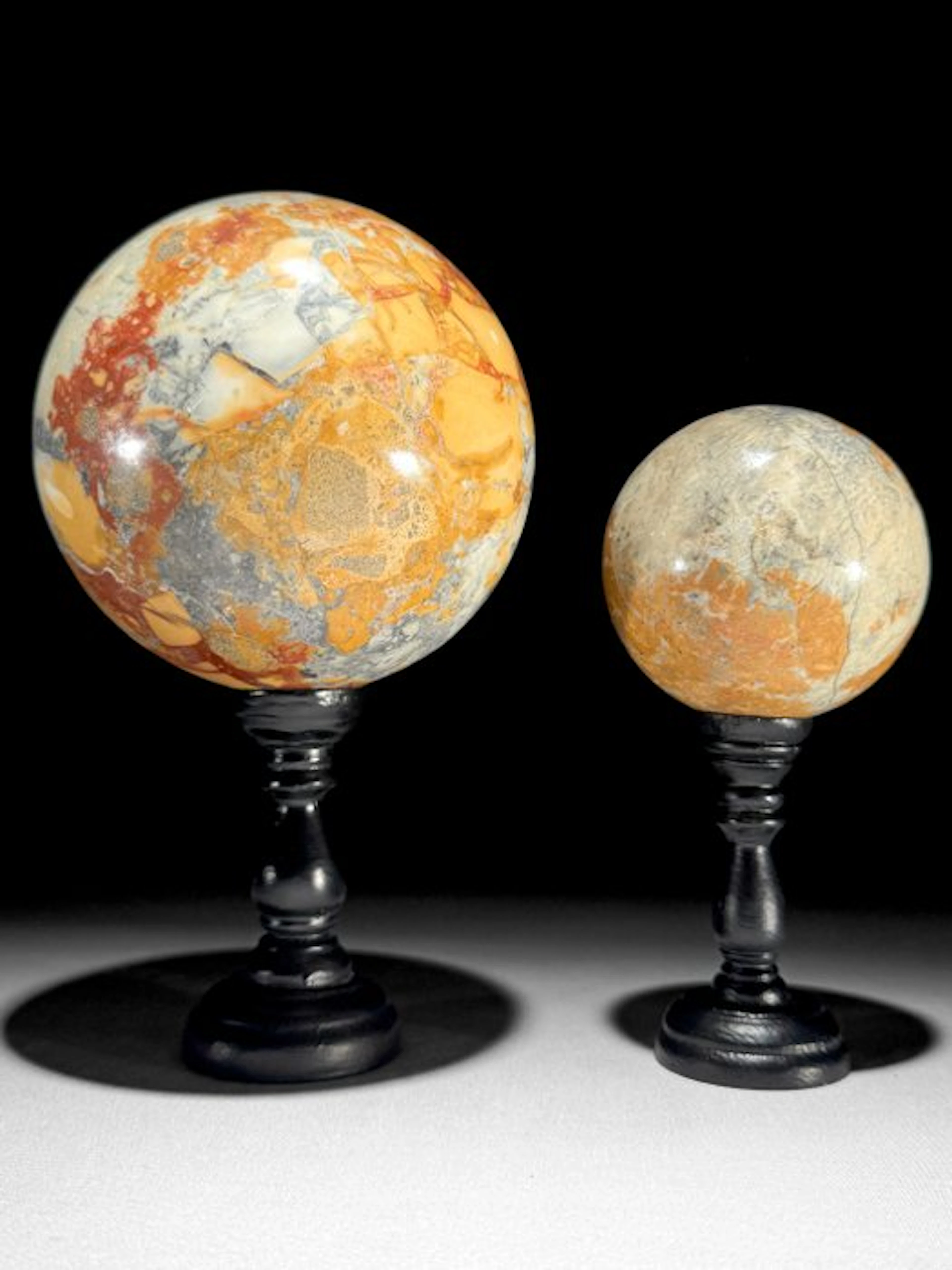 NO RESERVE PRICE - Wonderful Pair of Red Maligano Jasper...
