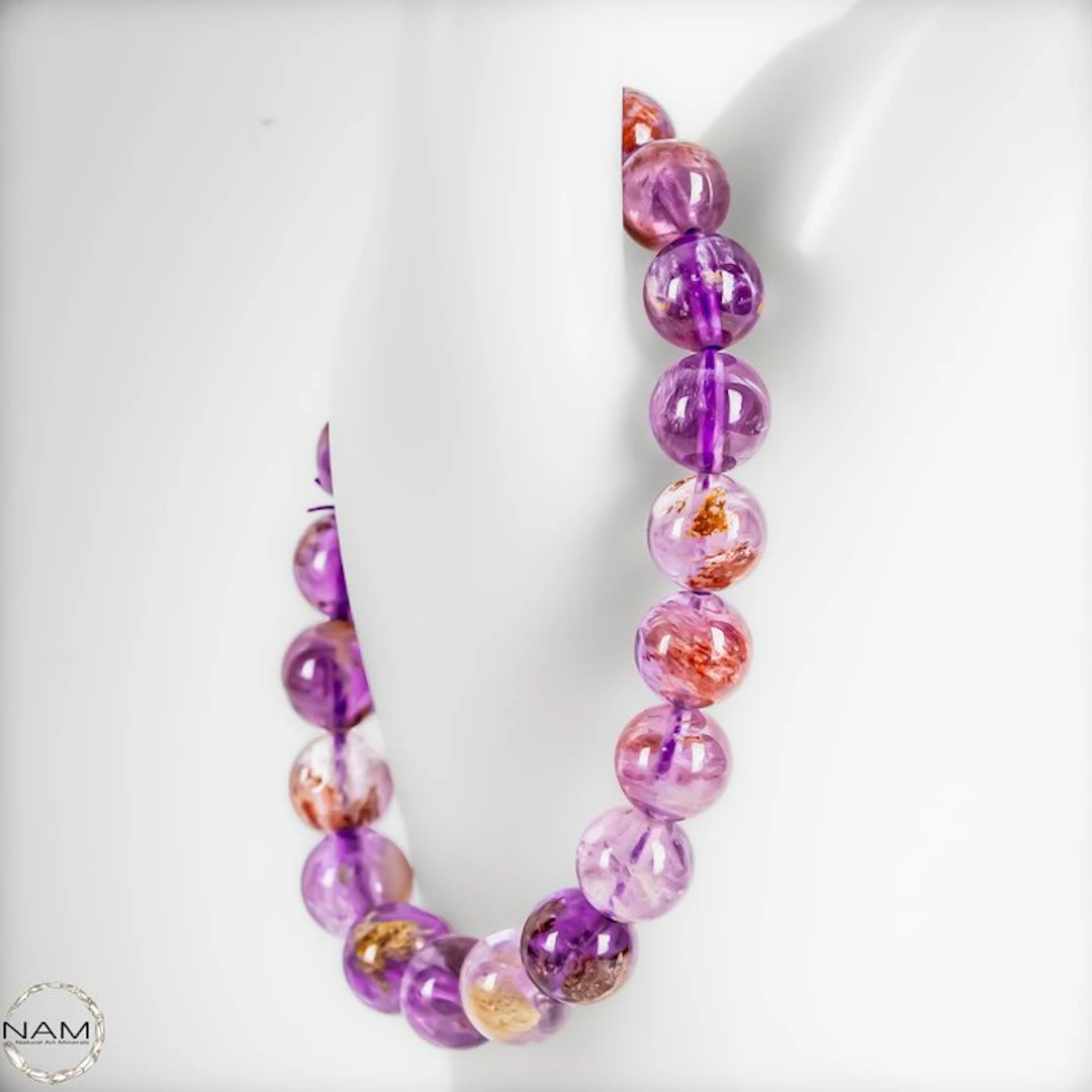 Natural amethyst gemstone bracelet – high-quality...