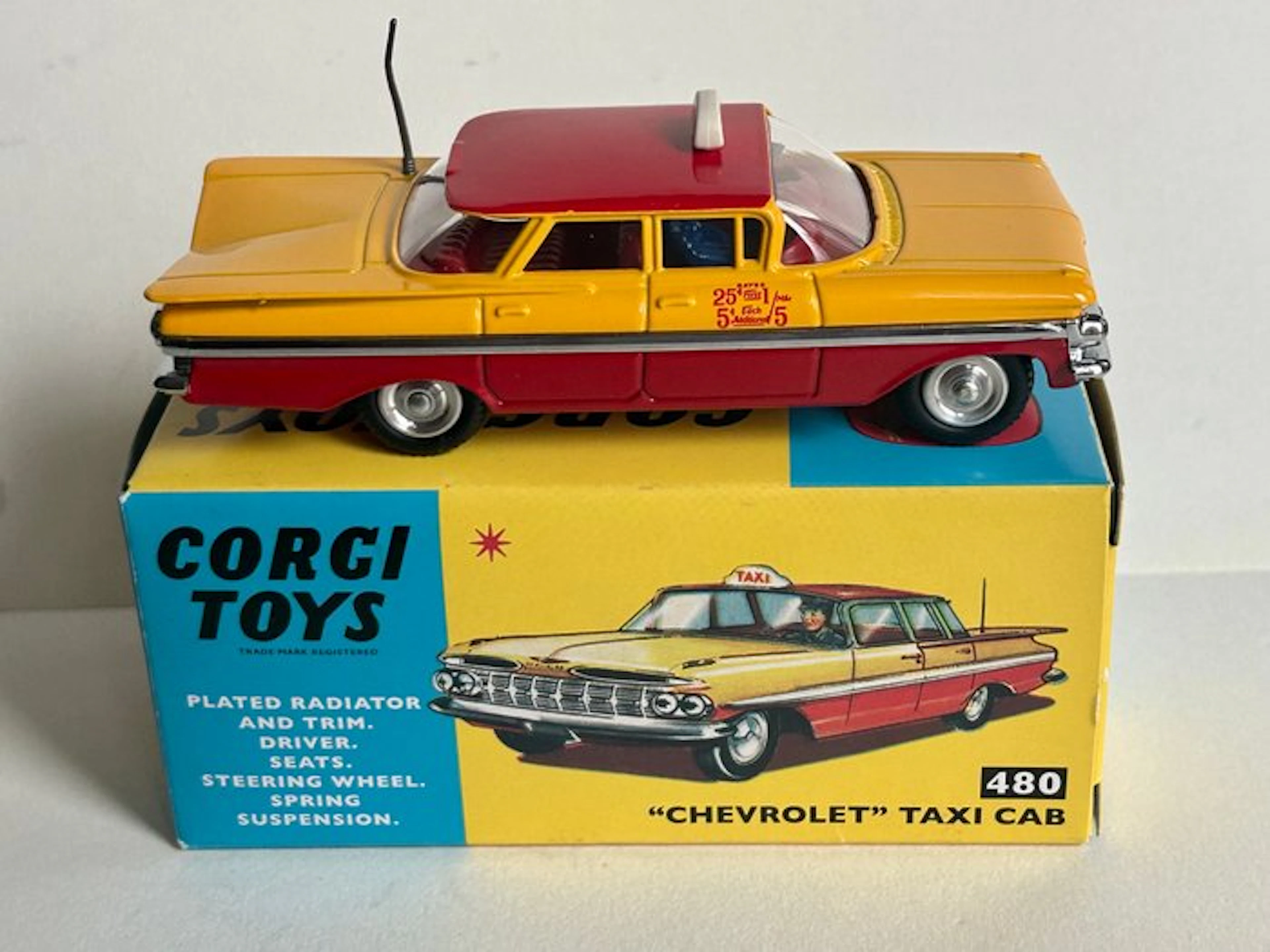 Corgi Toys 1:43 - Model car - Re-edition Chevrolet Taxi...