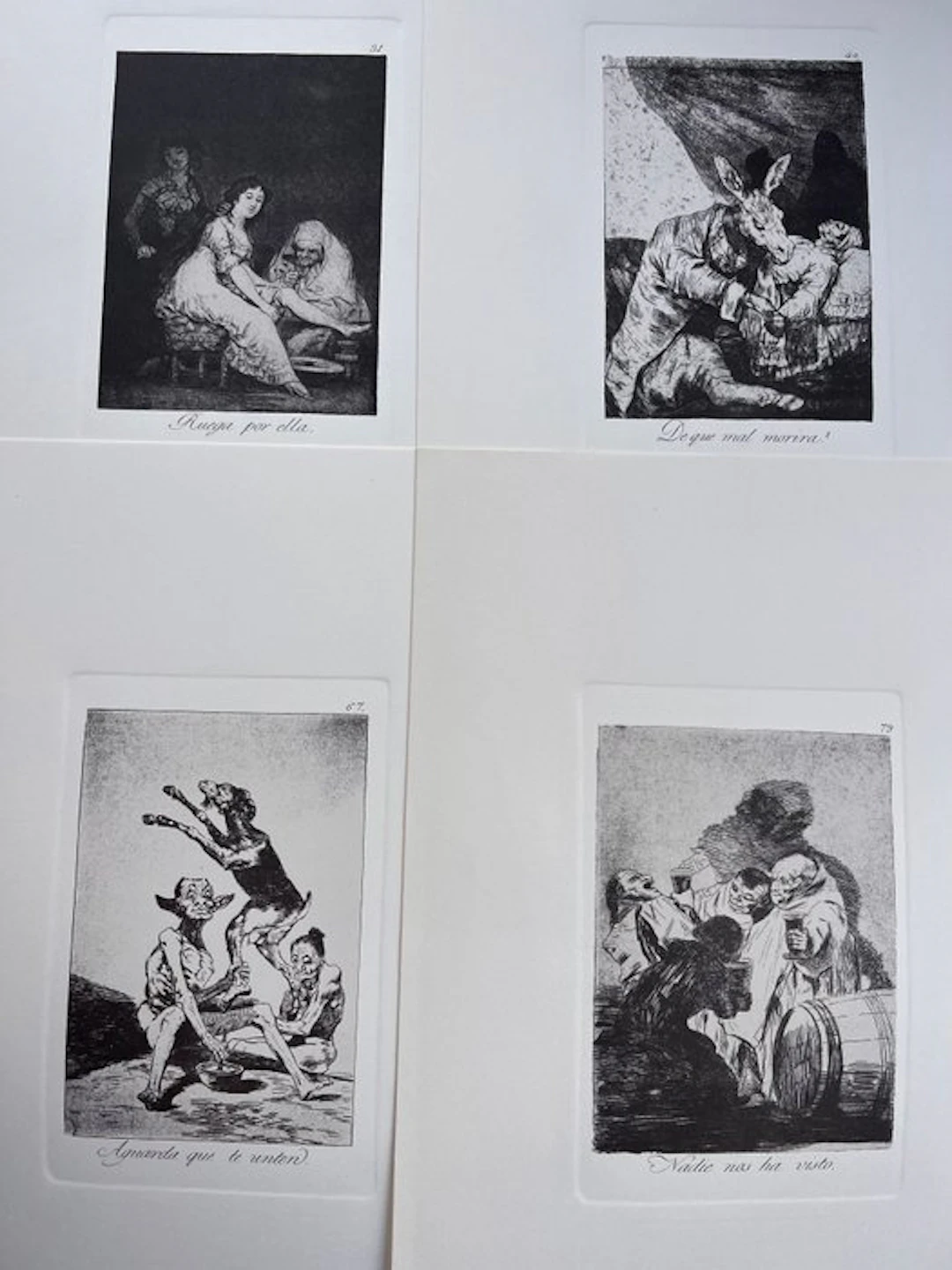 Francisco De Goya (1746-1828) - 4 etchings from Los Caprichos