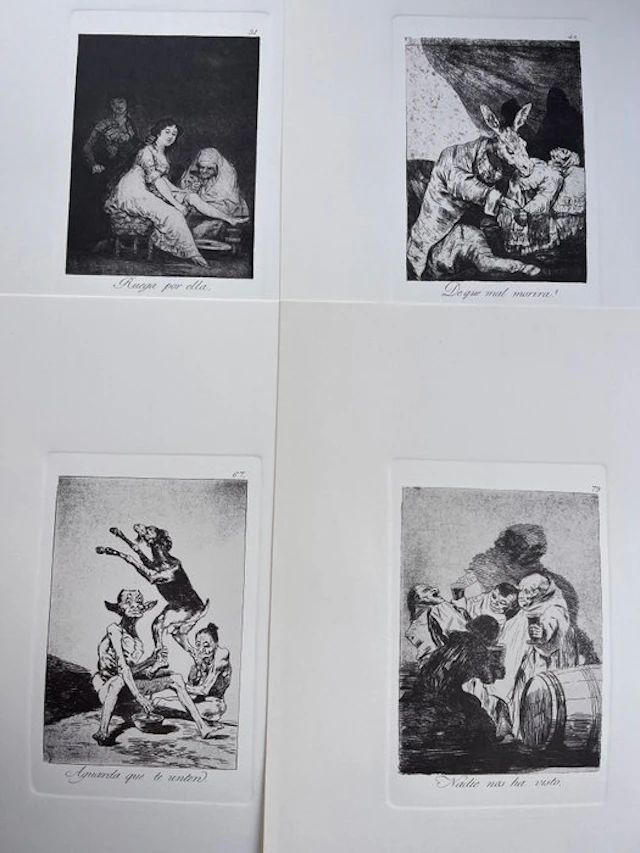 Francisco De Goya (1746-1828) - 4 etchings from Los Caprichos
