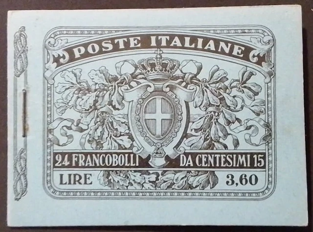 Italy Kingdom 1911 - Booklet of 24 denominations of 15c. Michetti