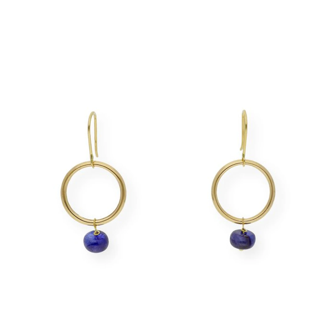 Earrings - 18 kt. White gold Sapphire