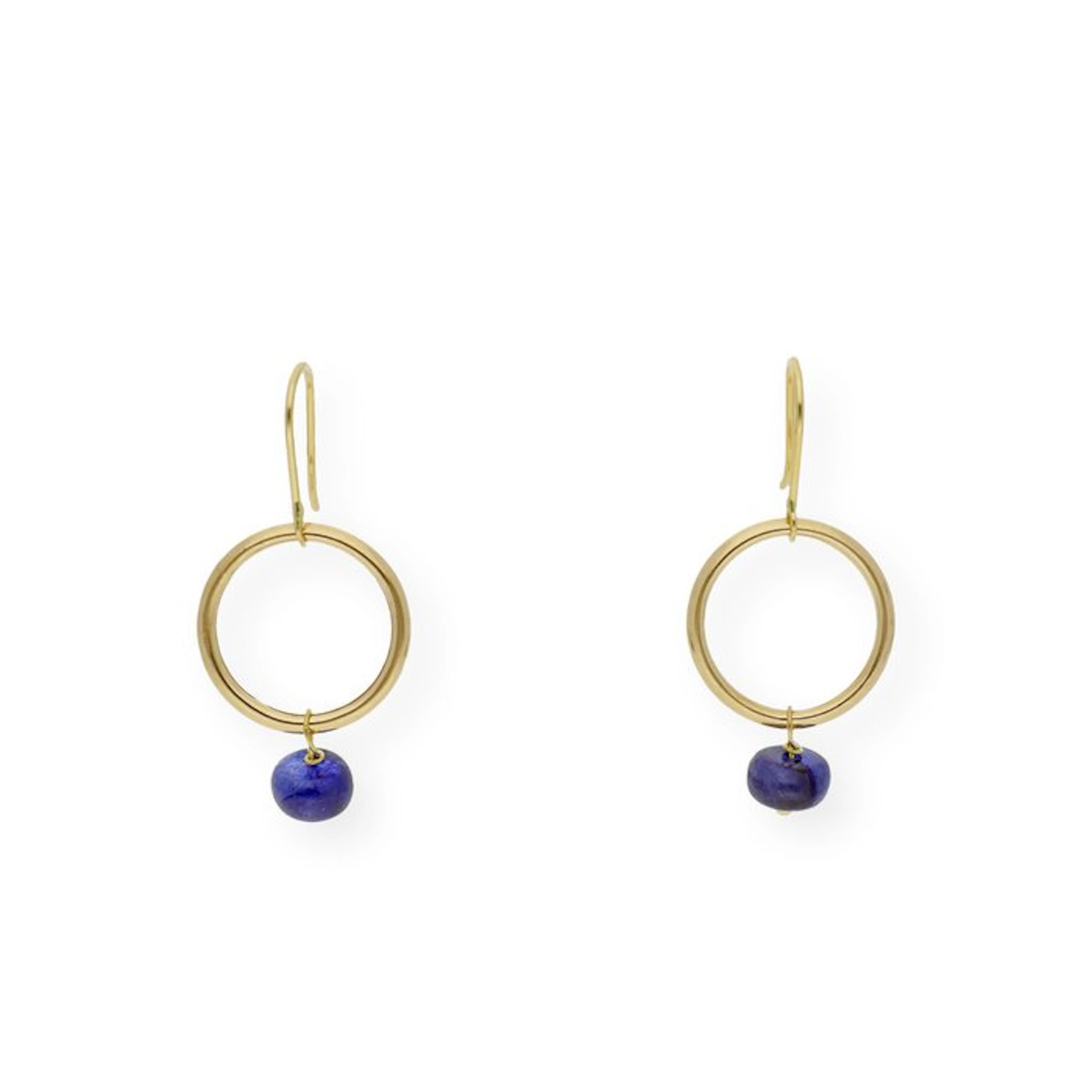 Earrings - 18 kt. White gold Sapphire