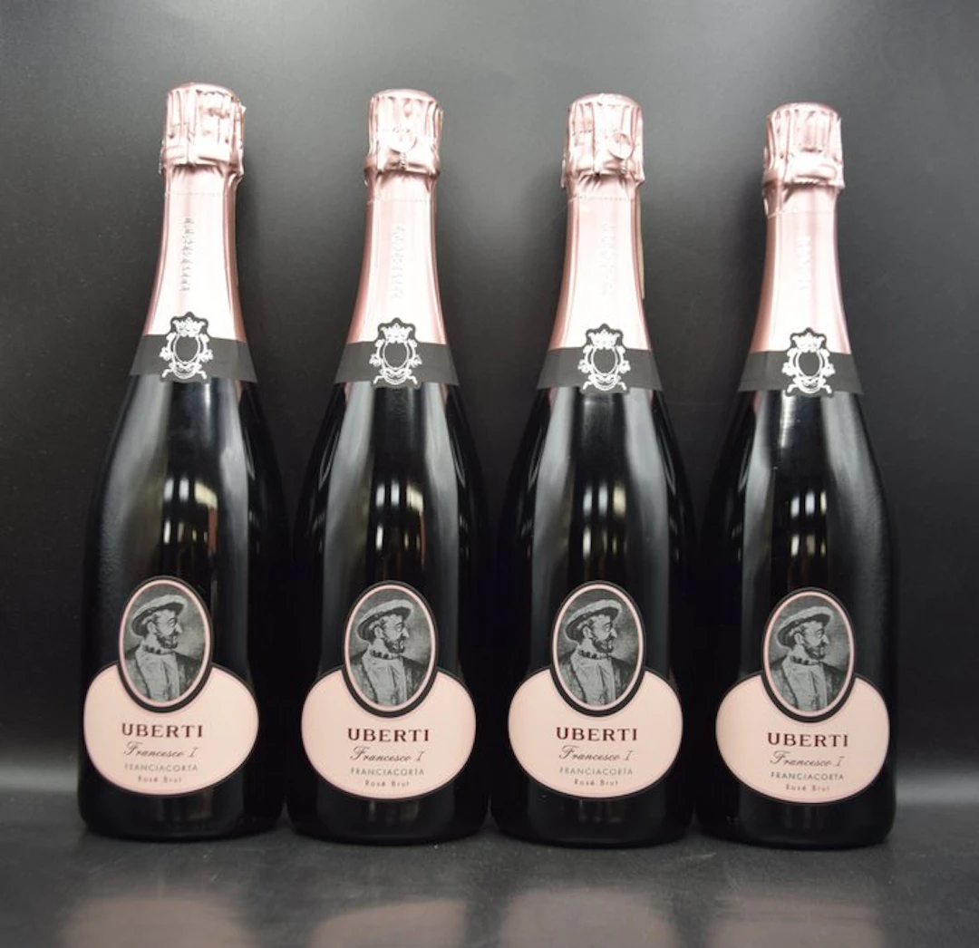 2017 Uberti, "Francesco I" Rosé - Franciacorta Brut - 4 Bottles (0.75L)