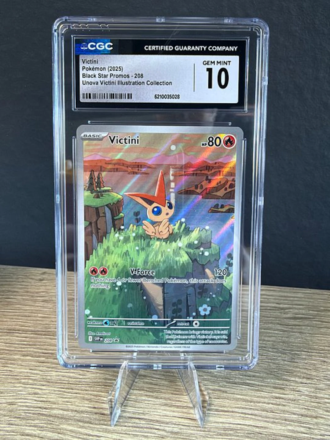 Pokémon - 1 Graded card - Victini 208 Promo card