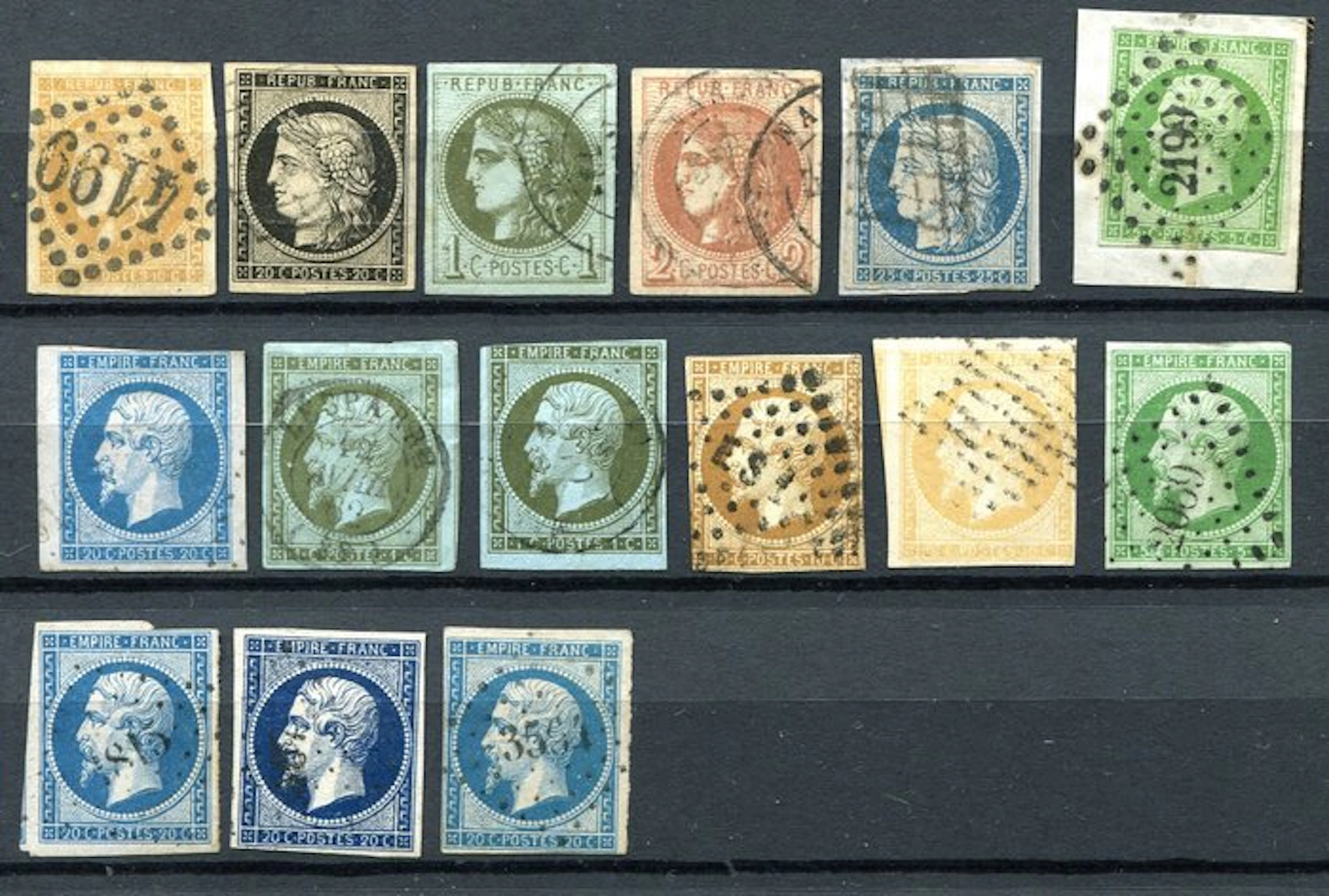 France 1851/1920 - Small collection classics with better sets and issues