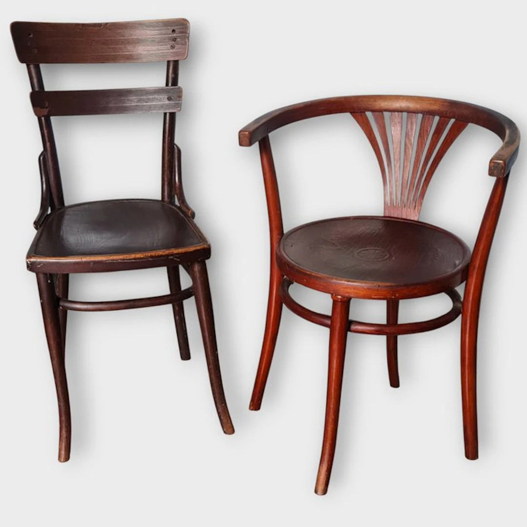 Thonet, Gebruder - Office chair (2) - Beech - 1910 Vienna