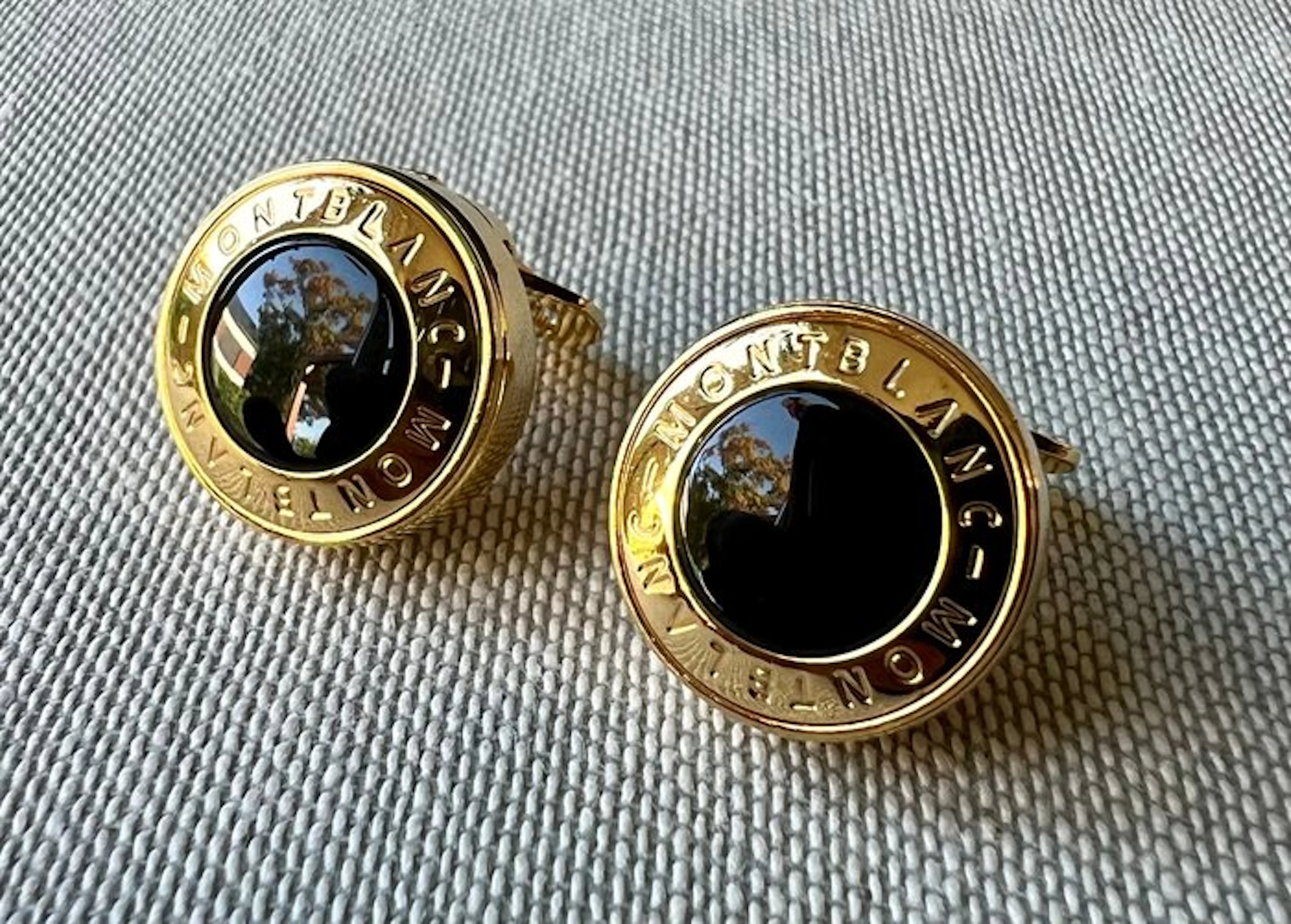 Montblanc - Gold-plated, Metal - Cufflinks - Button covers