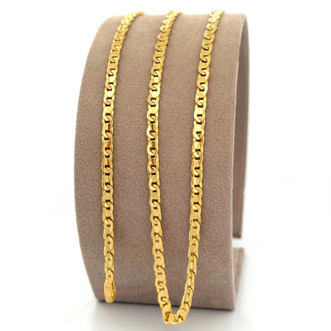 Necklace - 18 kt. Yellow gold - Made in Italy - 50 cm