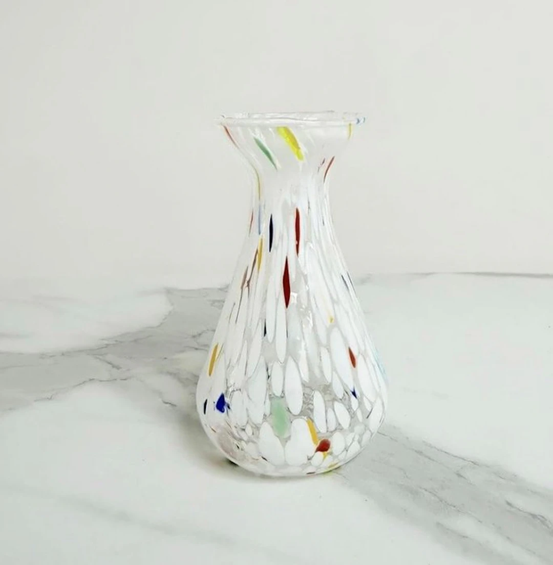 Vase - Hand-blown glass. - Made in Italy