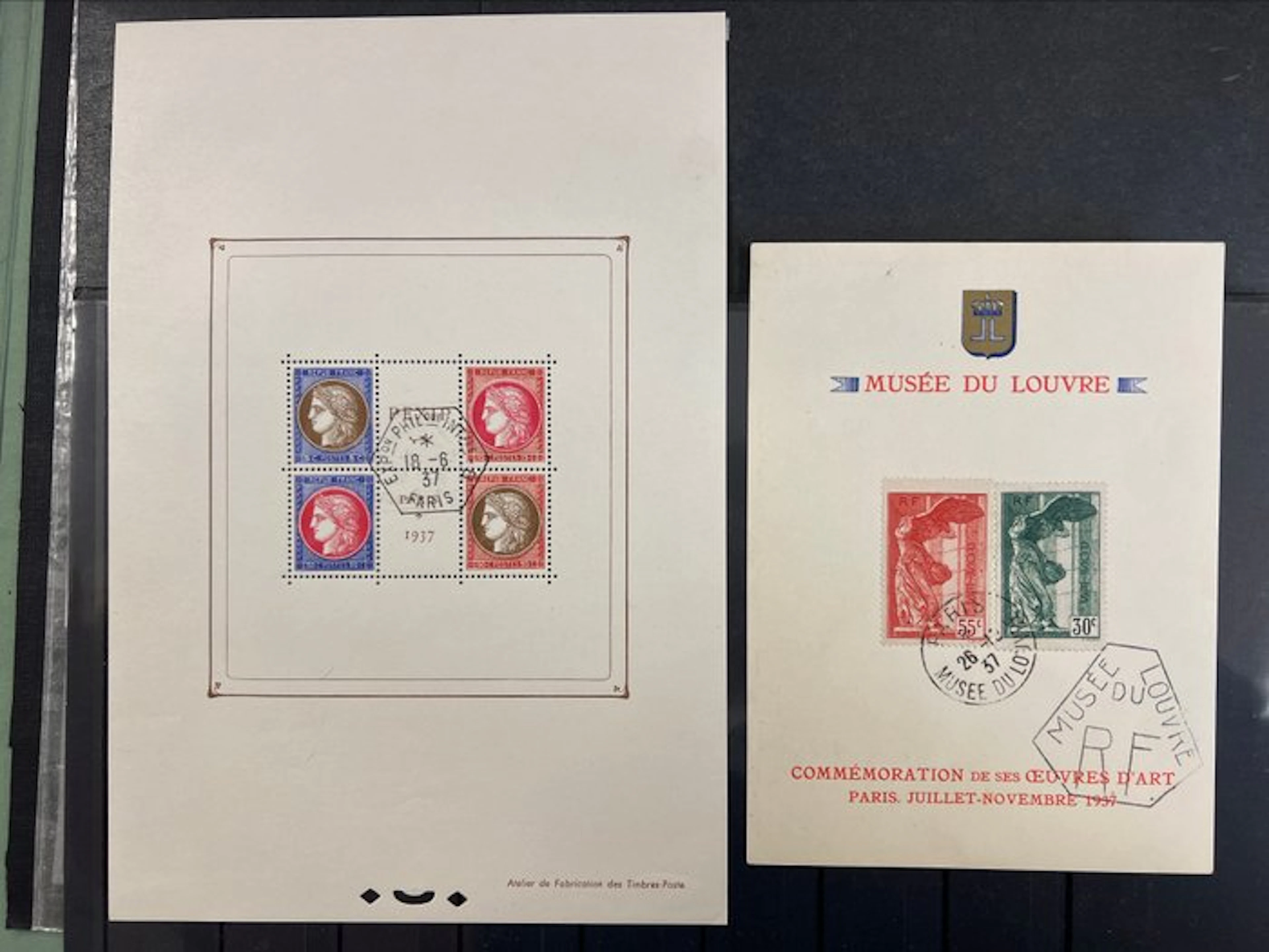 France 1937 - Pexip & Louvre Block