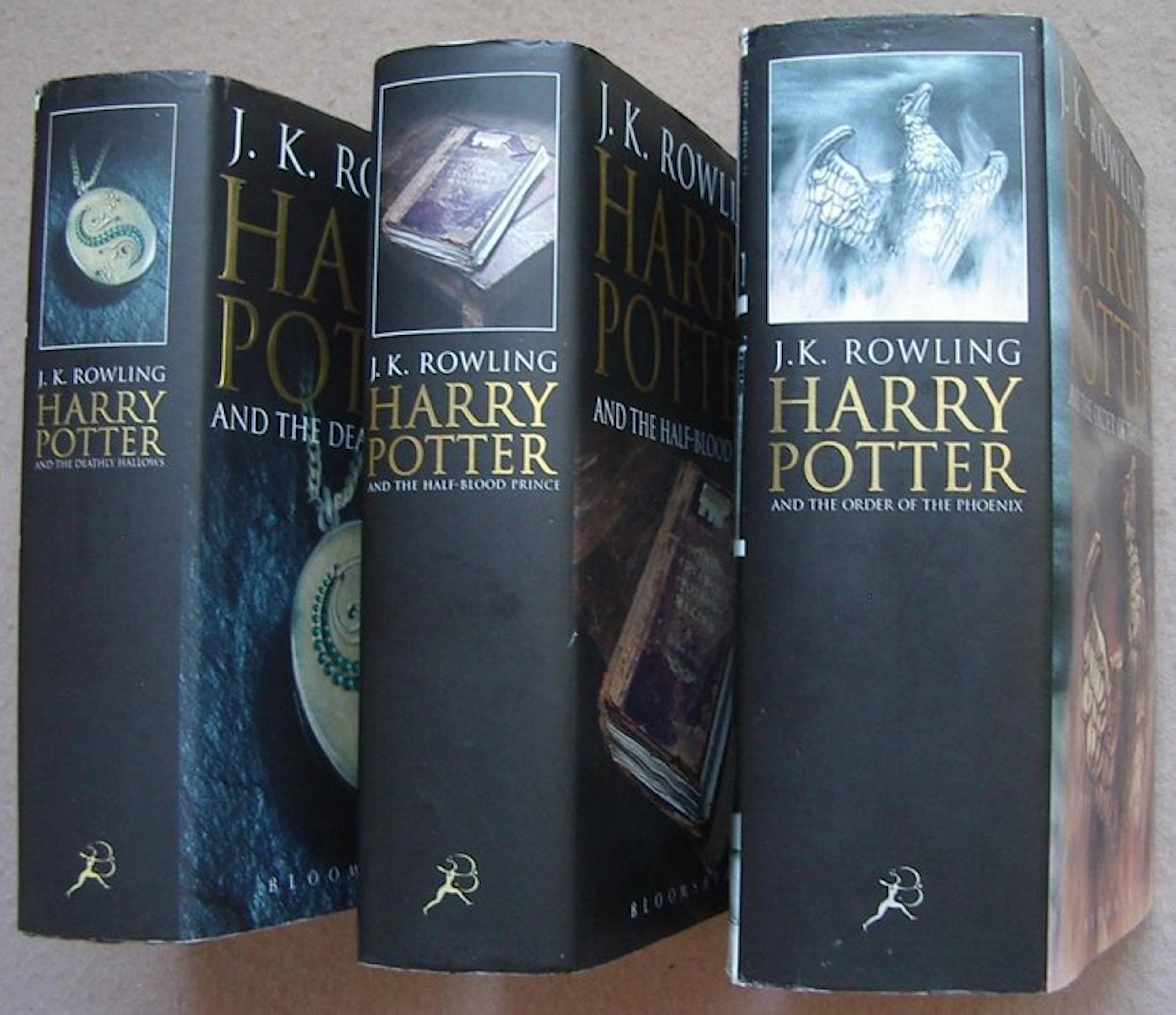 J.K. Rowling - Harry Potter: Three 1st “Adult” Editions - 2003-2007