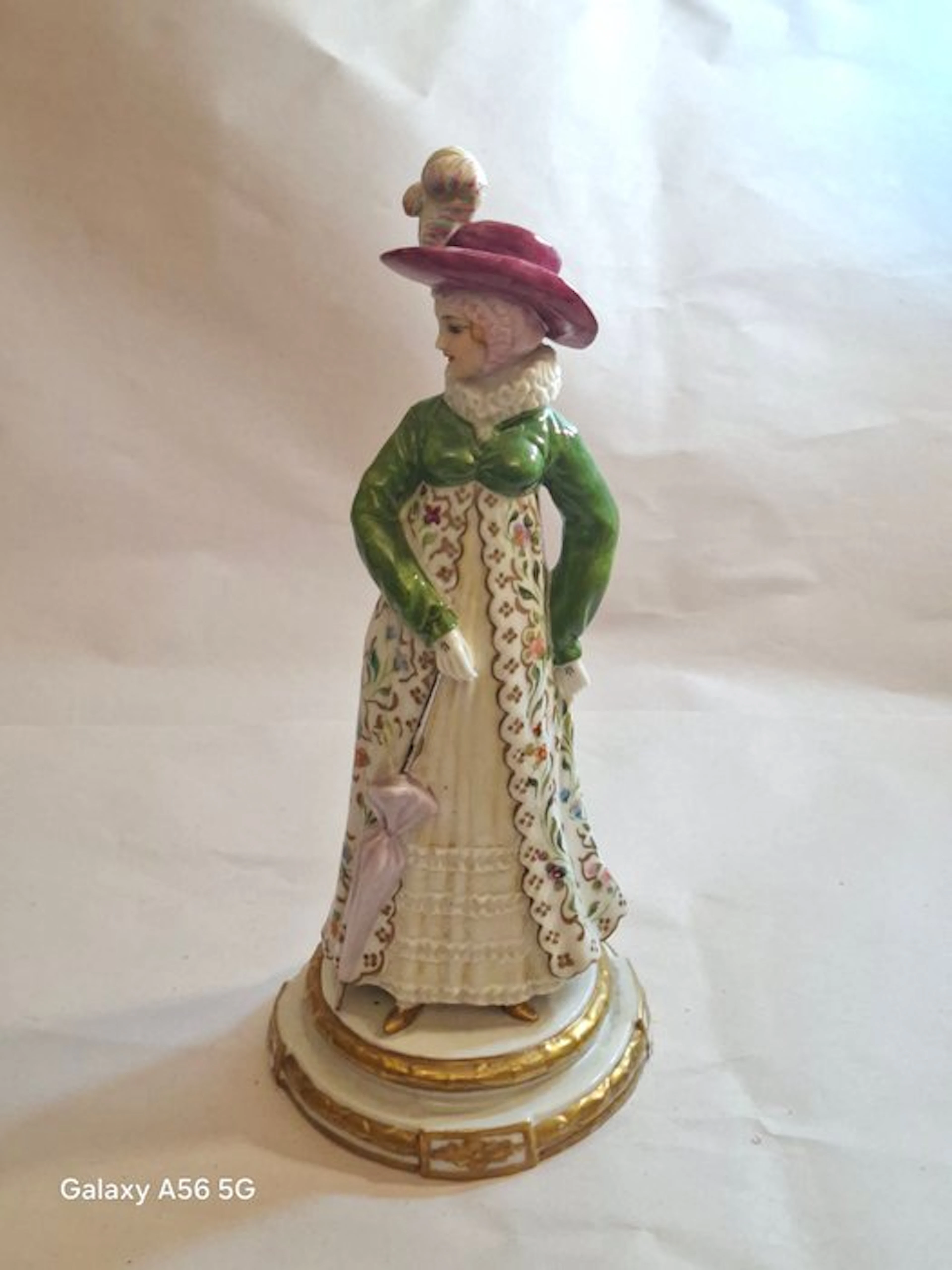 Fabris - Luigi Fabris - Figure - Nobildonna con ombrellino - Porcelain