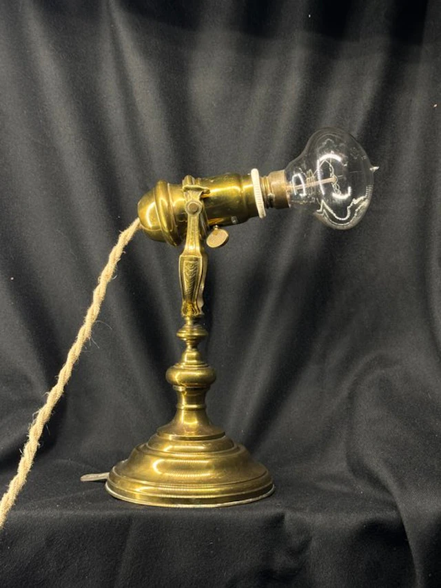 Hanging lamp - Gilt brass - Adjustable lamp / App