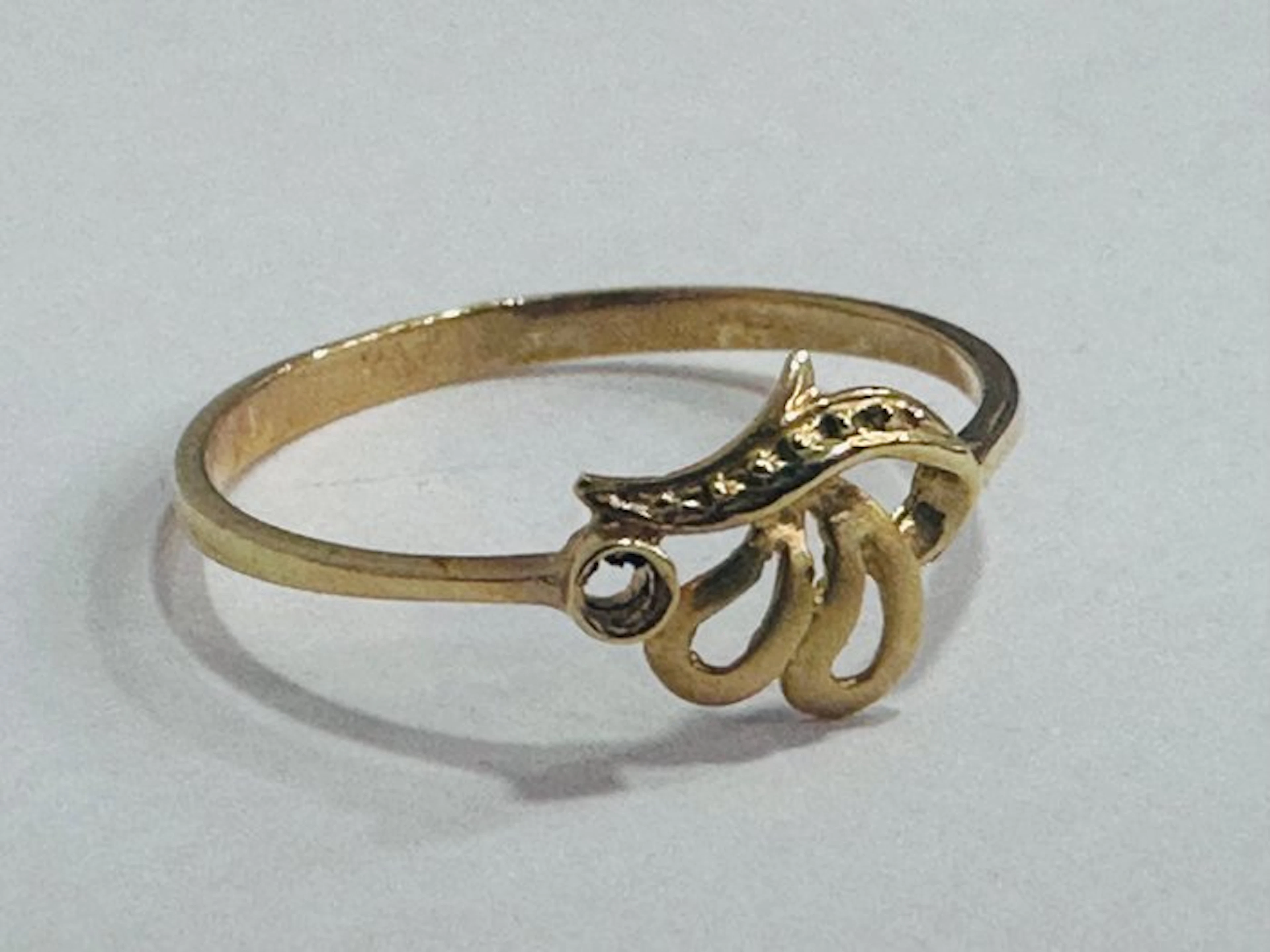 No reserve price - Ring - 18 kt. Yellow gold