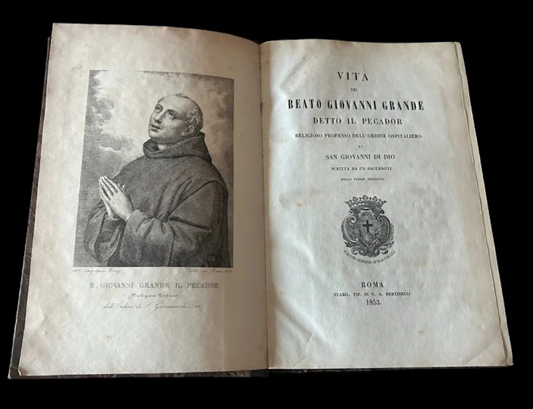 Giovanni Maria Alfieri - Vita del Beato Giovanni Grande detto il Pecador - 1853
