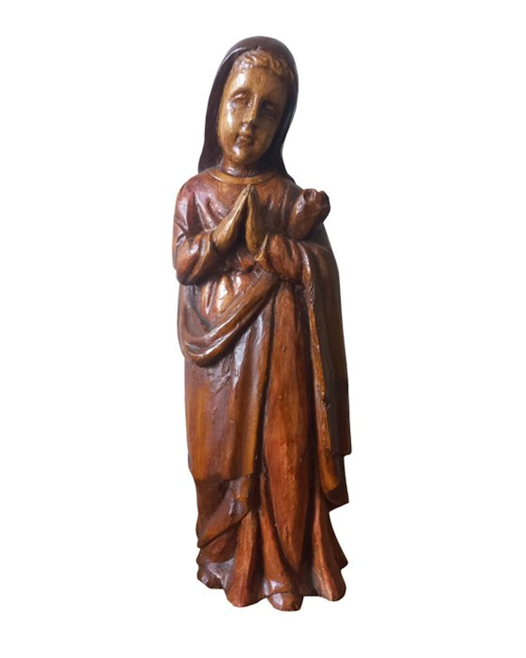 Statue, Maria bij Kerststal - 51 cm - Oak