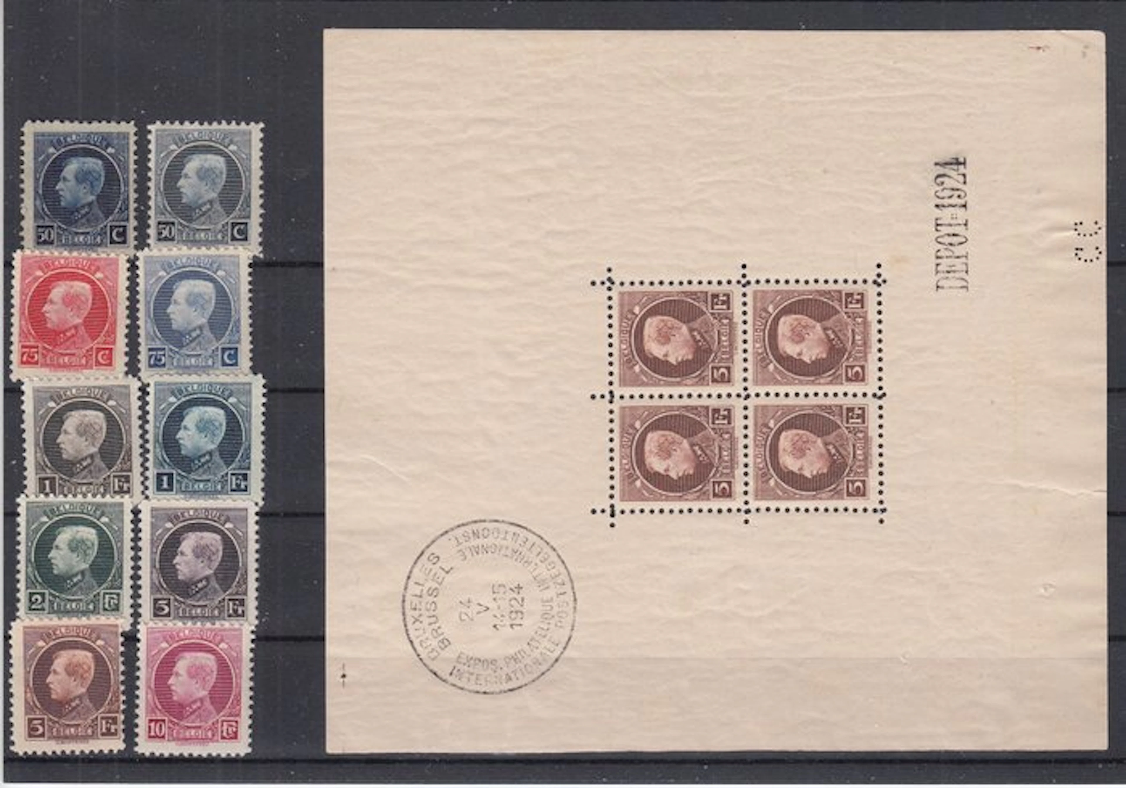 Belgium 1924 - Small Montenez completely - OBP : 187 +...