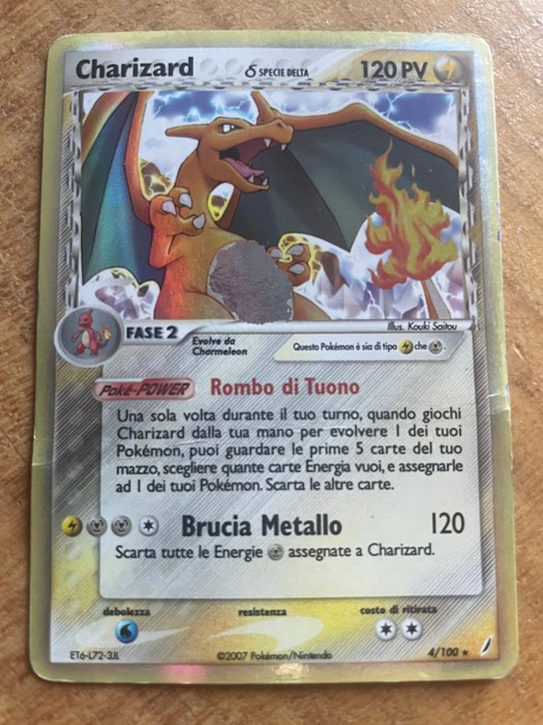 Pokémon - 1 Card - Charizard 4/100 Foil - Various sets