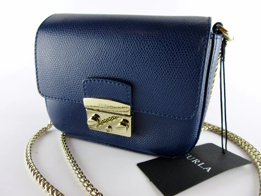 Furla - FURLA Handtasche Furla Mini Metropolis Blau 00791298 - Crossbody bag