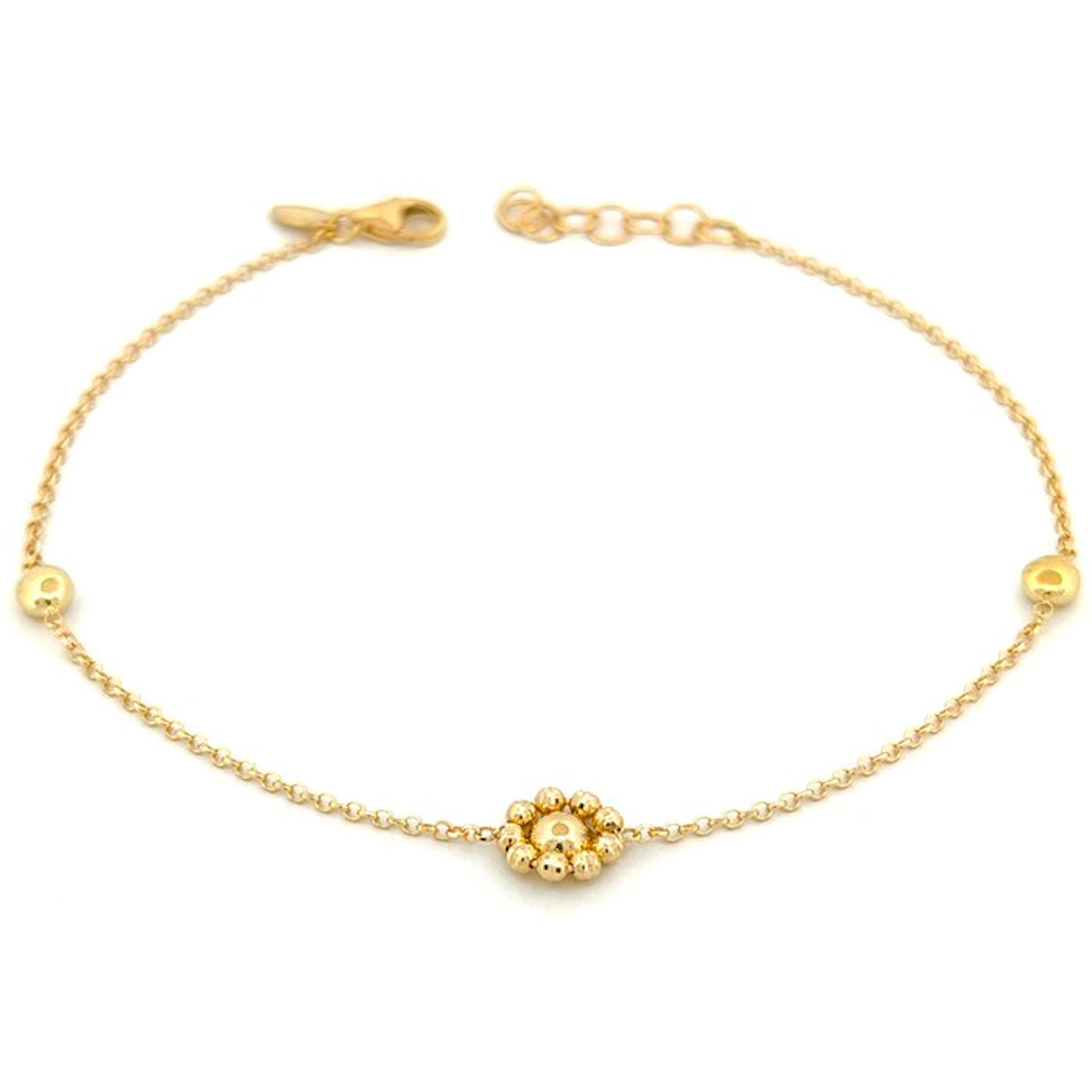 Bracelet - 18 kt. Yellow gold - Flower