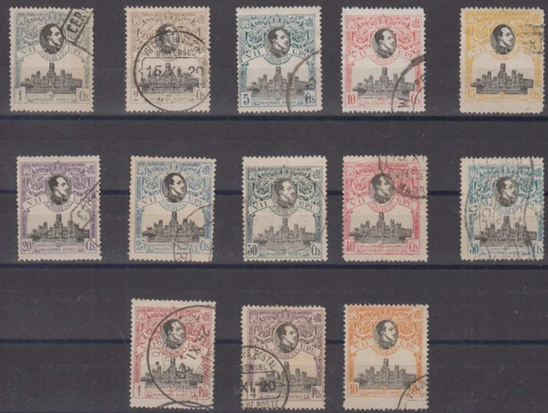 Spain 1920 - Complete series. VII Congress of the U.P.U. - Edifil 297/309