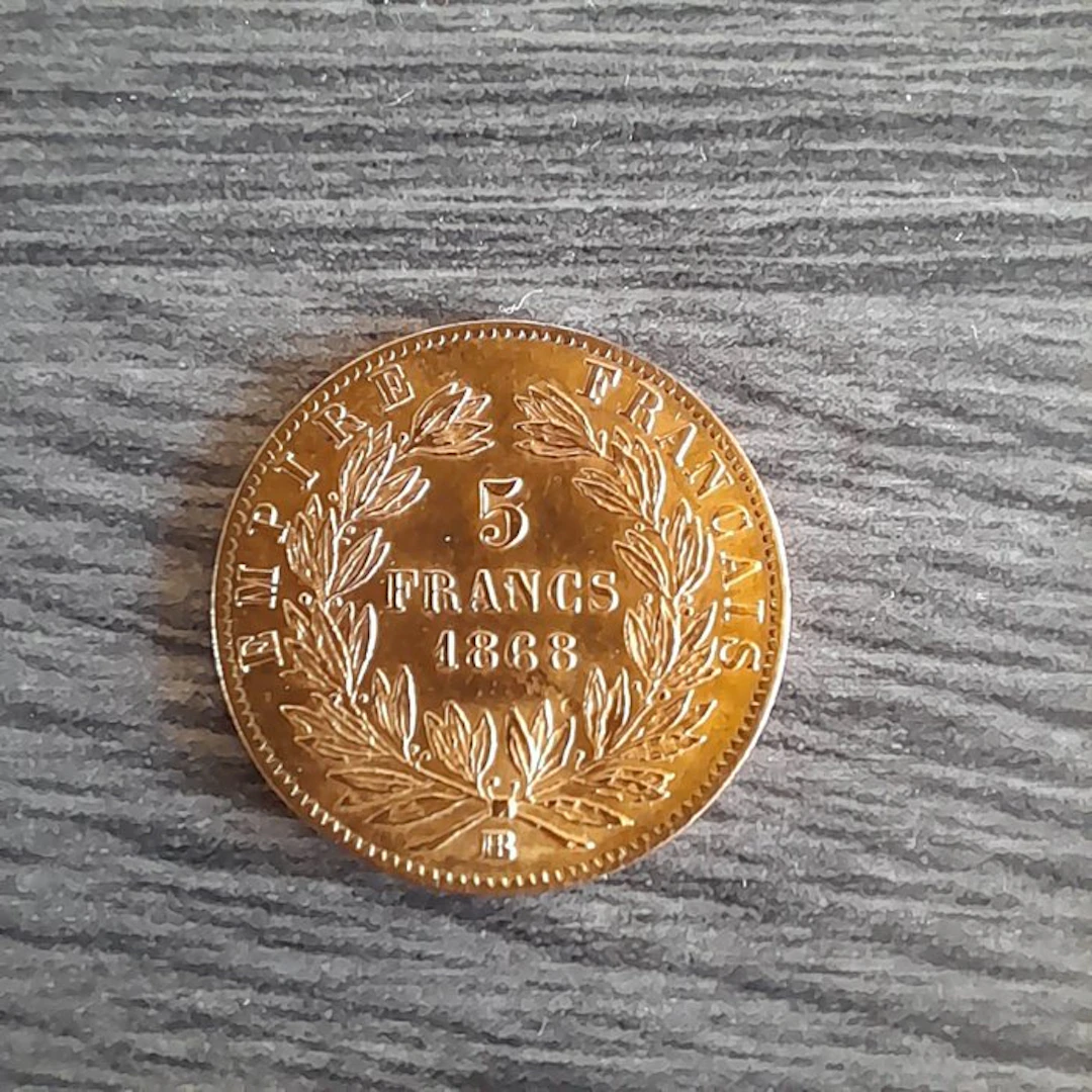 France. Napoléon III. 5 Francs 1868-BB, Strasbourg