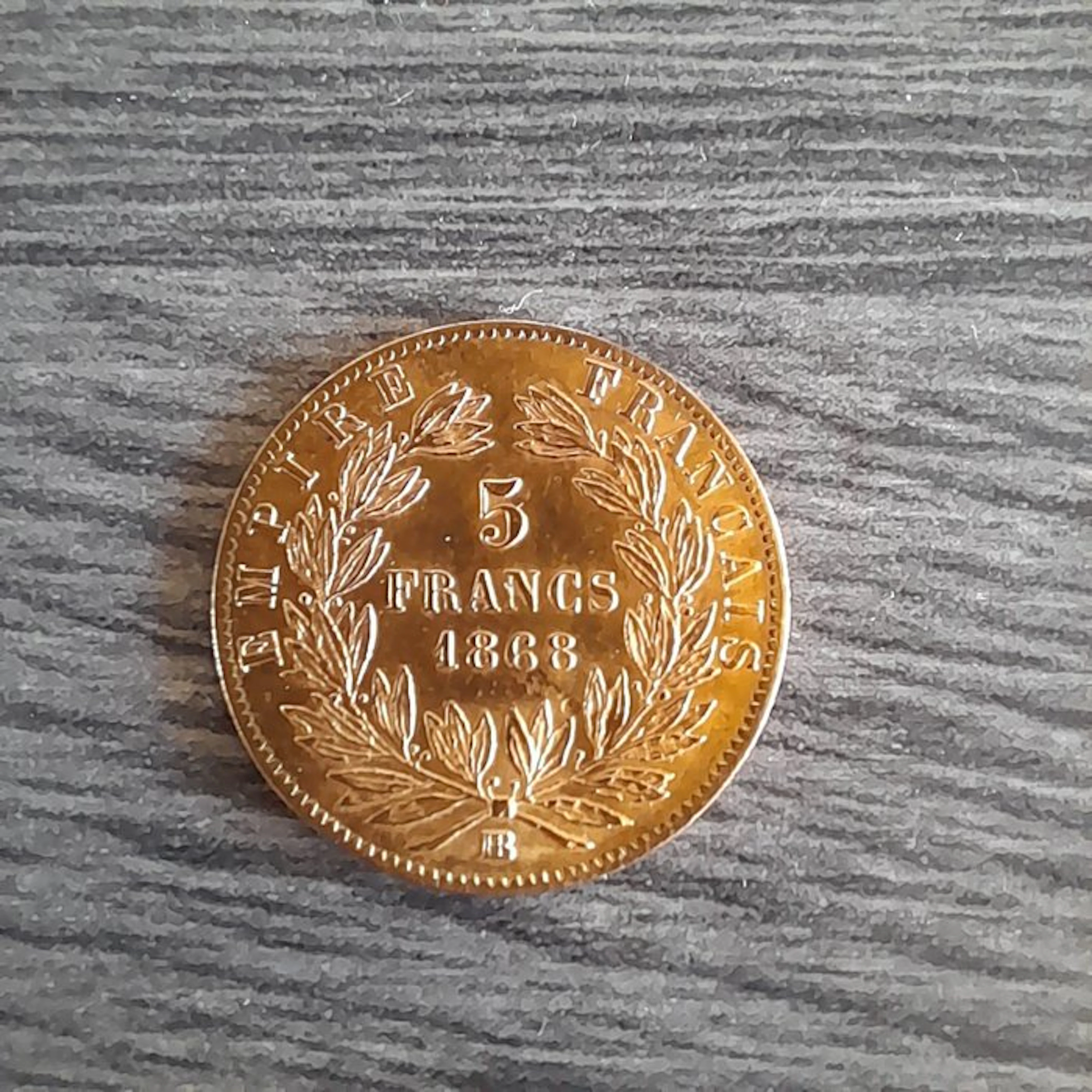 France. Napoléon III. 5 Francs 1868-BB, Strasbourg