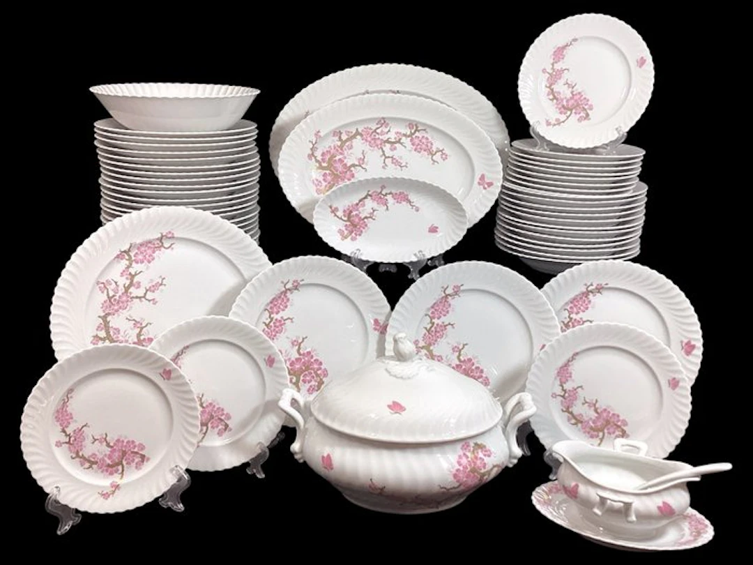 Kaiser W. Germany - Arte Morbelli Italy - Table service for 12 (56) - 24kt gold