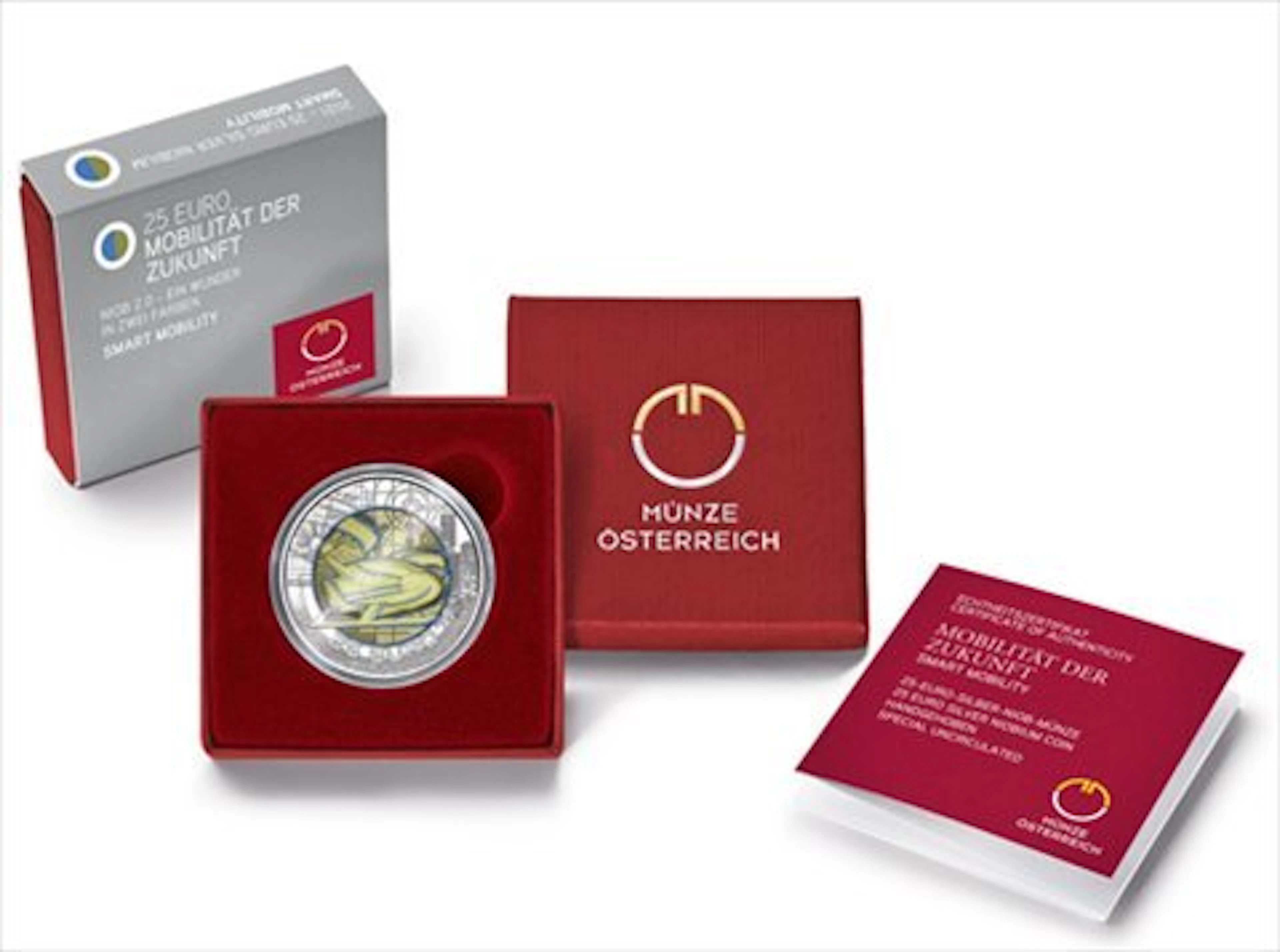 Austria. 25 Euro 2021 "Mobilität der Zukunft" NIOB (No reserve price)