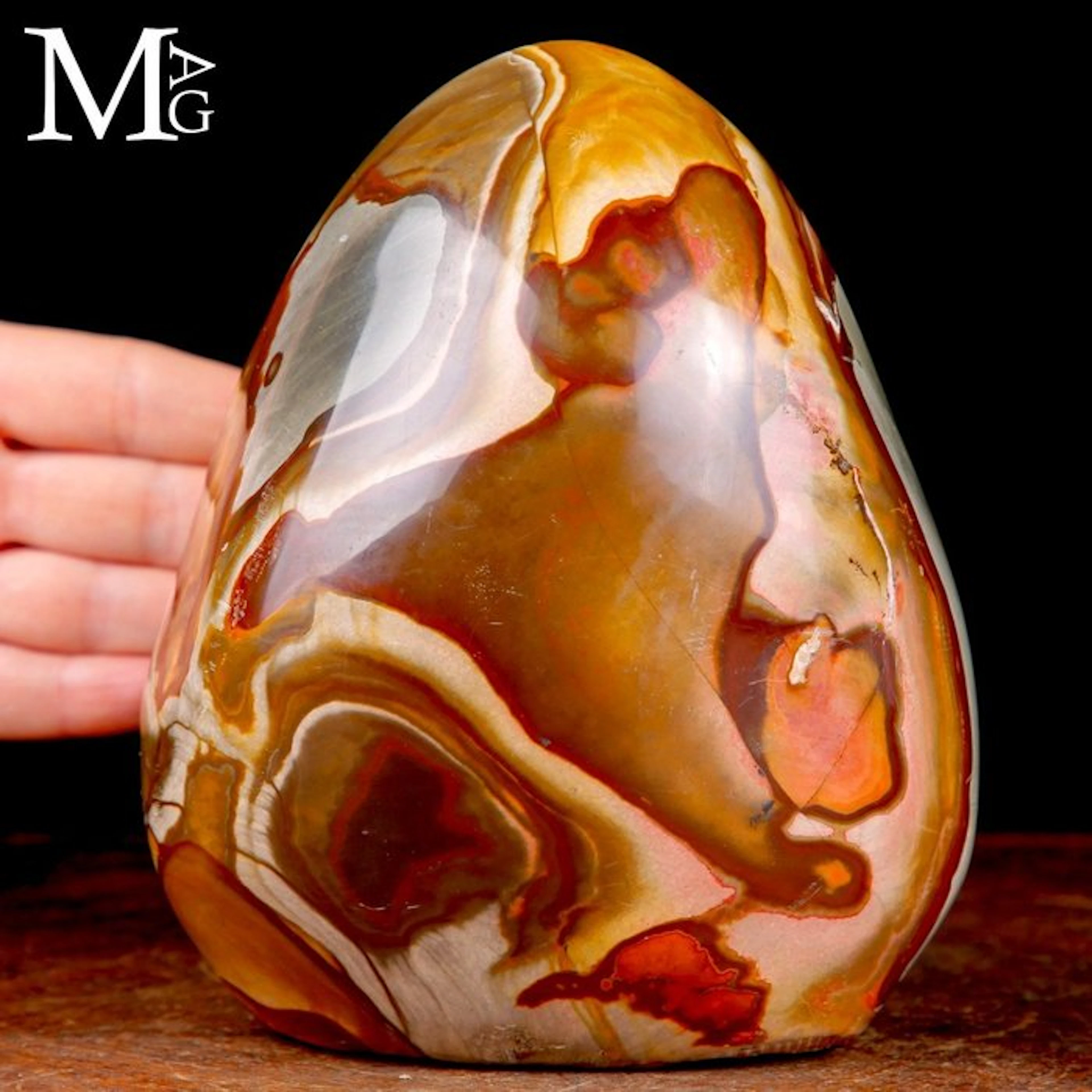 Polished Polychrome Jasper - Oranges and Earthy Tones...
