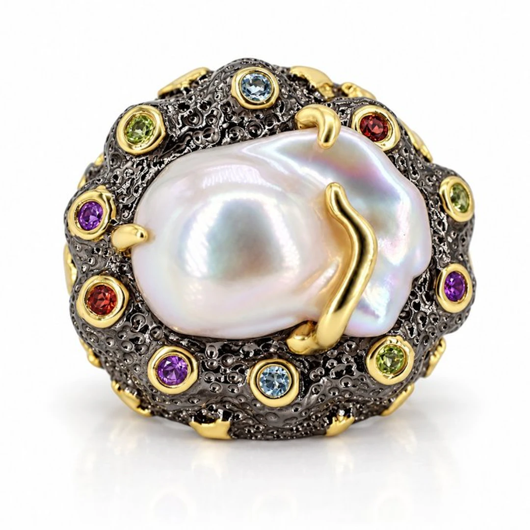 No reserve price - Ring Gold-plated