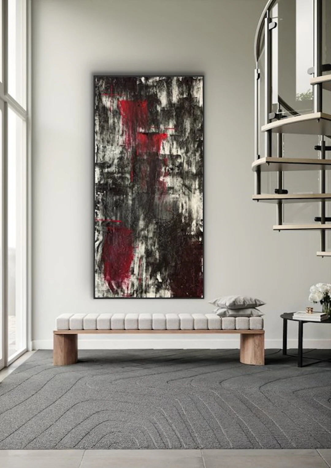 MH7STUDIO (1996) - Penumbra roja XXXL - Abstract art
