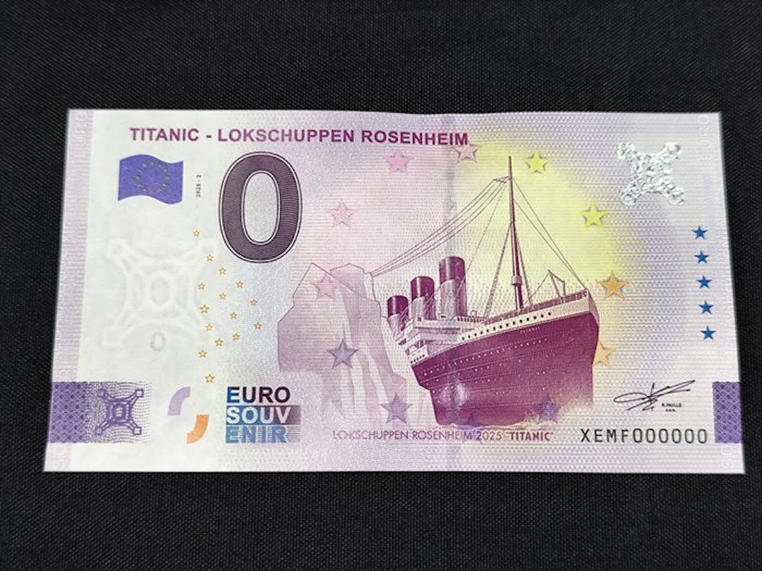 Germany. 0 Euro Banknote 2025 "Titanic Lokschuppen...