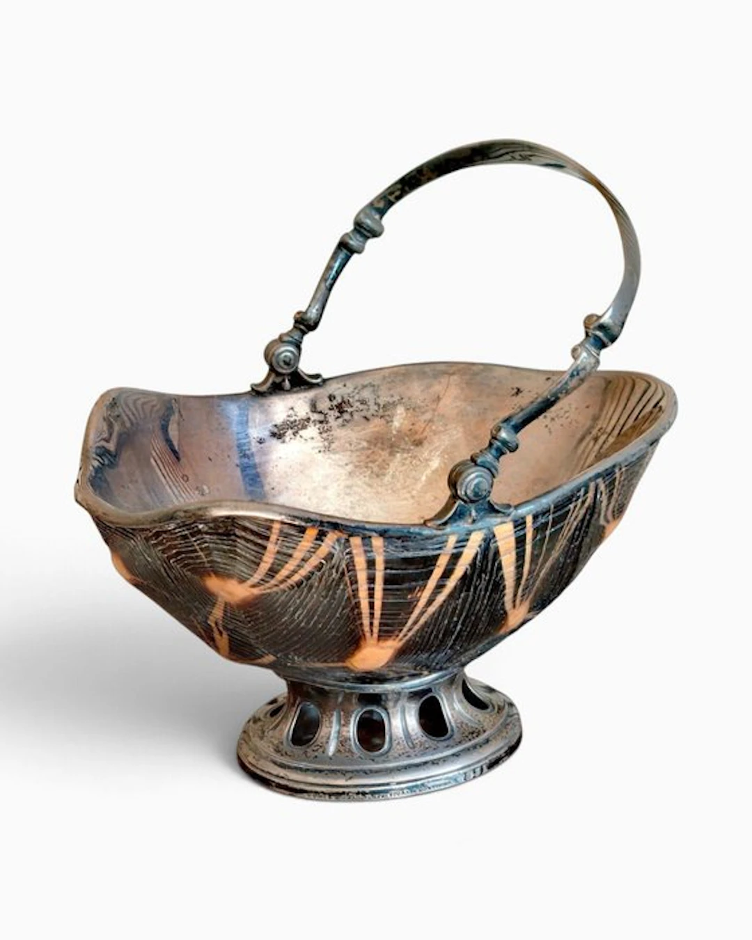 John Hunt & Robert Roskell, London (reg. 1865) - Basket - .925 silver