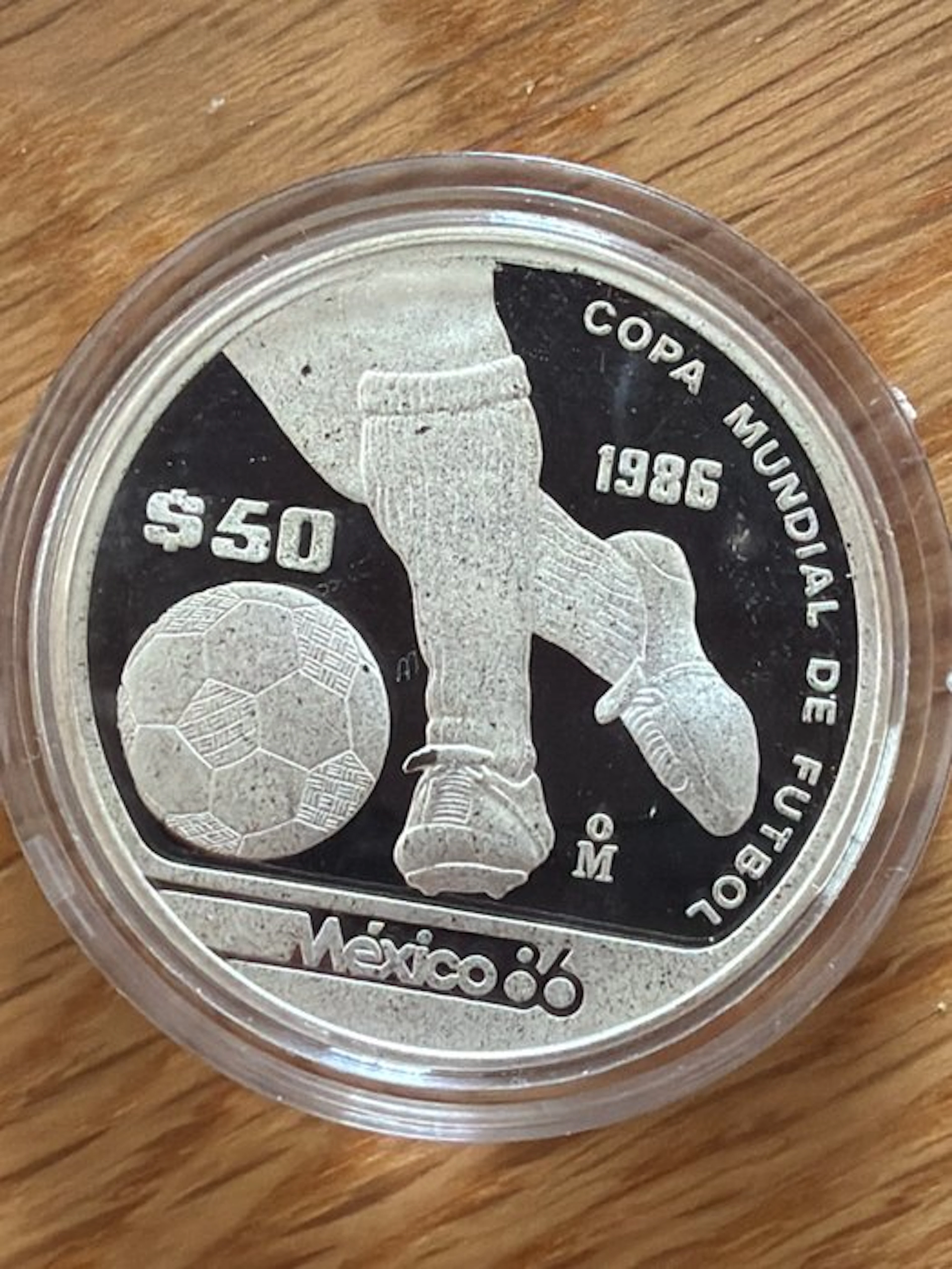 Mexico. 50 Pesos WM Mexiko 1986 - 16,8g (.925) (No reserve price)