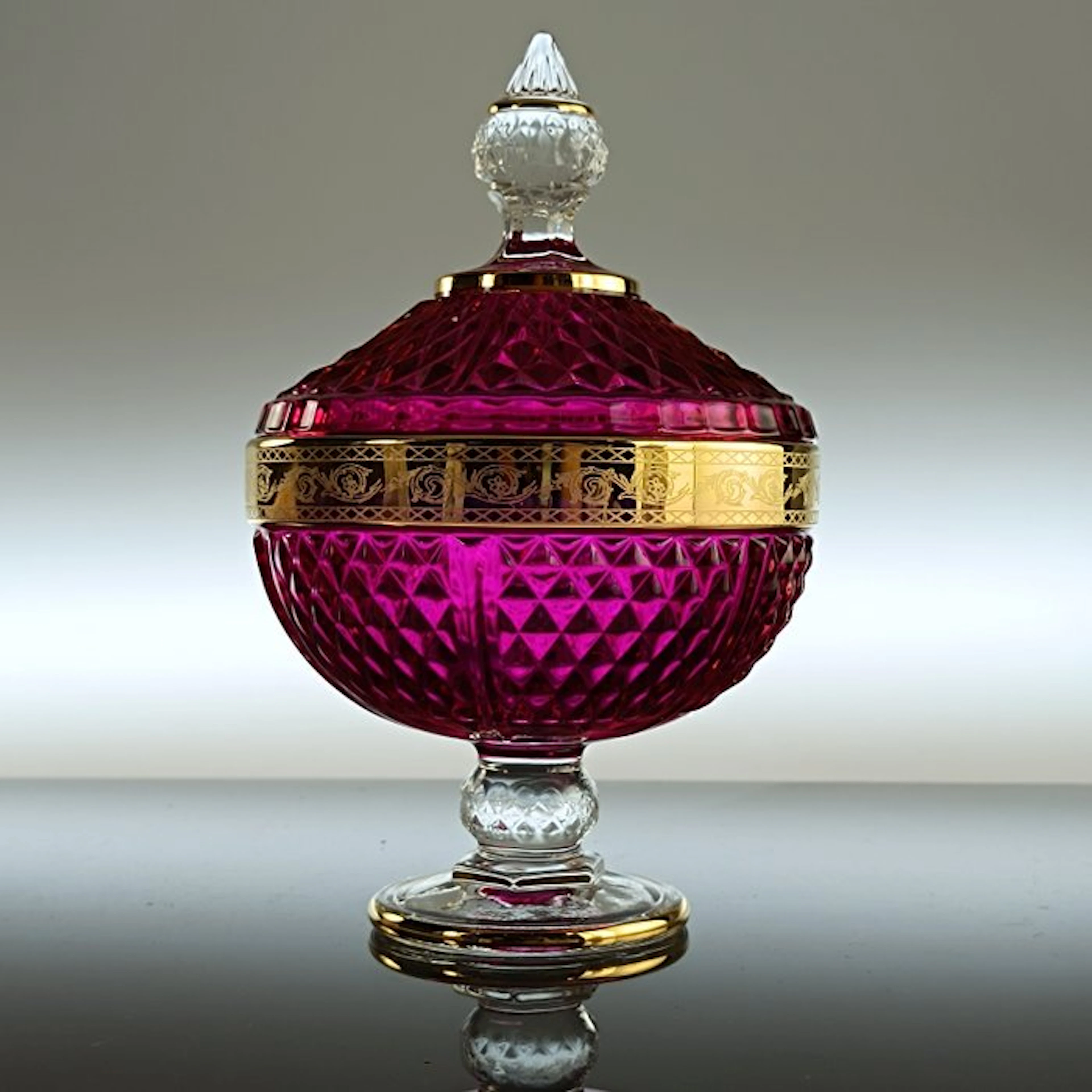 Secoloventesimo - Biscuit box - 24kt gold - Fuchsia LOW Gold candybox