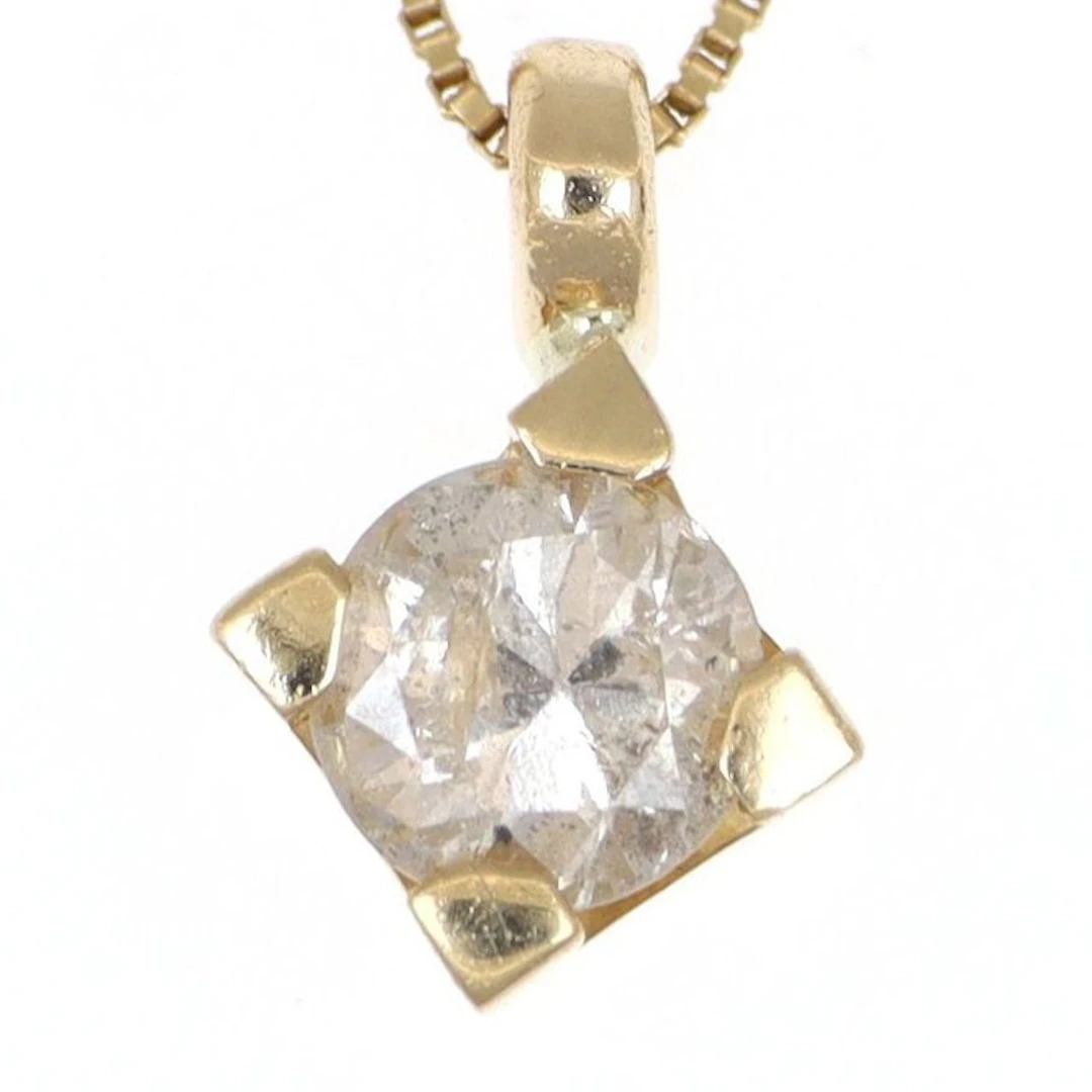 No reserve price - Necklace with pendant - 18 kt. Yellow gold Diamond (Natural)