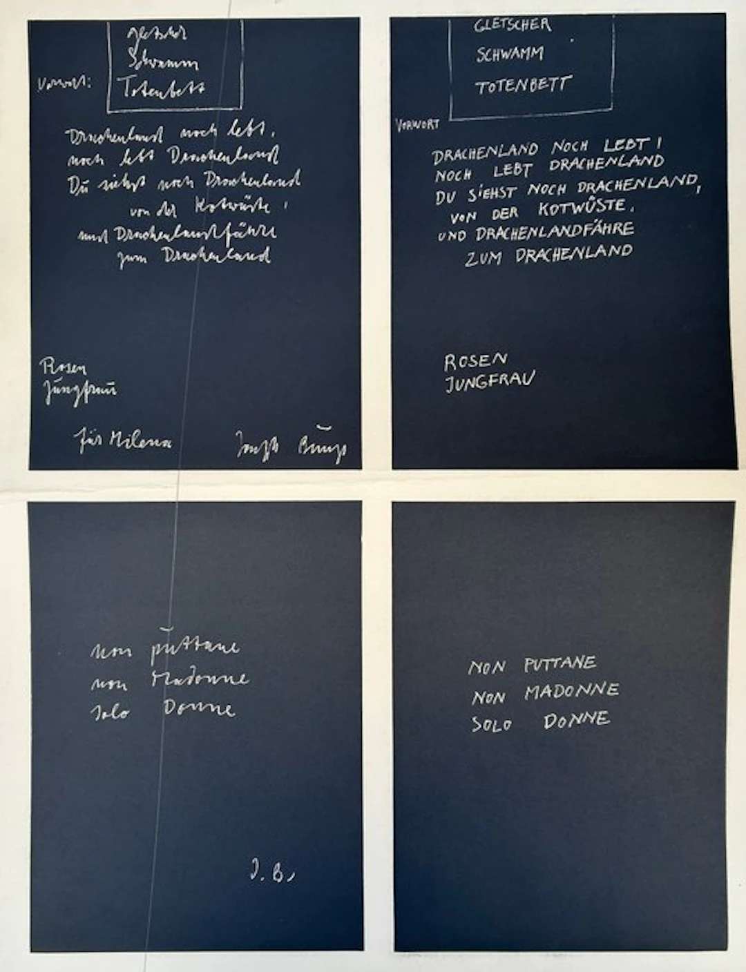 Joseph Beuys (1921-1986) - Gletscher – Schwamm –...