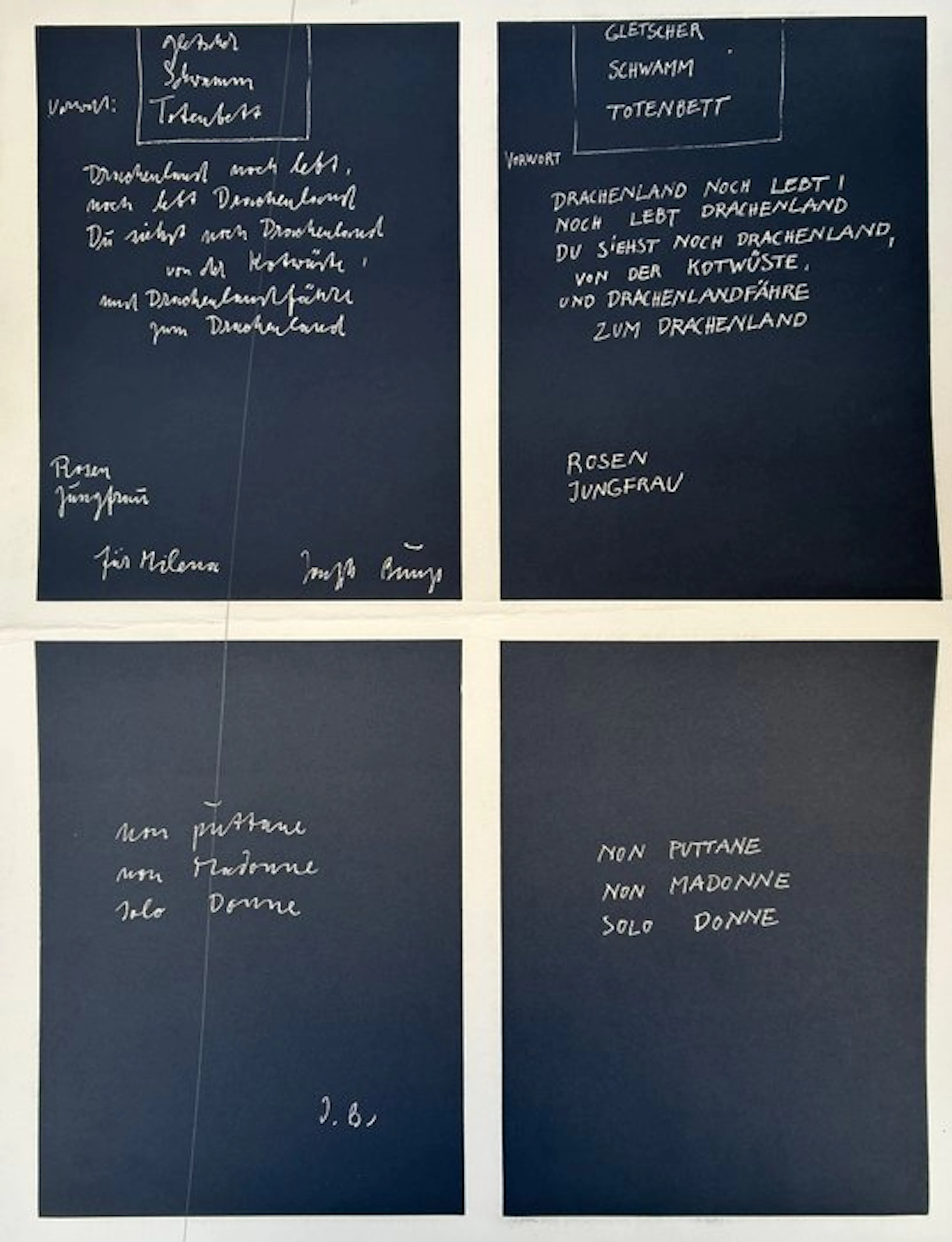 Joseph Beuys (1921-1986) - Gletscher – Schwamm –...