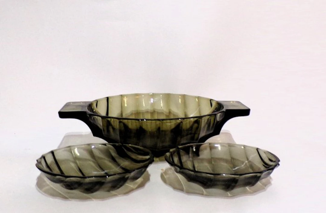 Glasfabriek Leerdam - A.D. Copier - Platter (3) - Glass