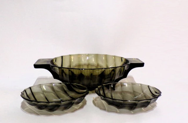 Glasfabriek Leerdam - A.D. Copier - Platter (3) - Glass