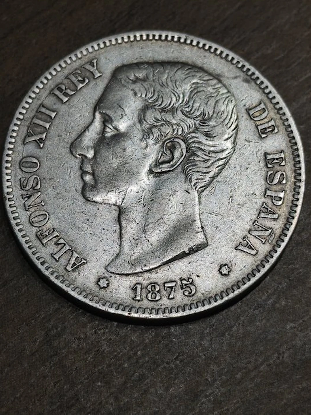 Spain. Alfonso XII. 5 Pesetas 1875 (No reserve price)