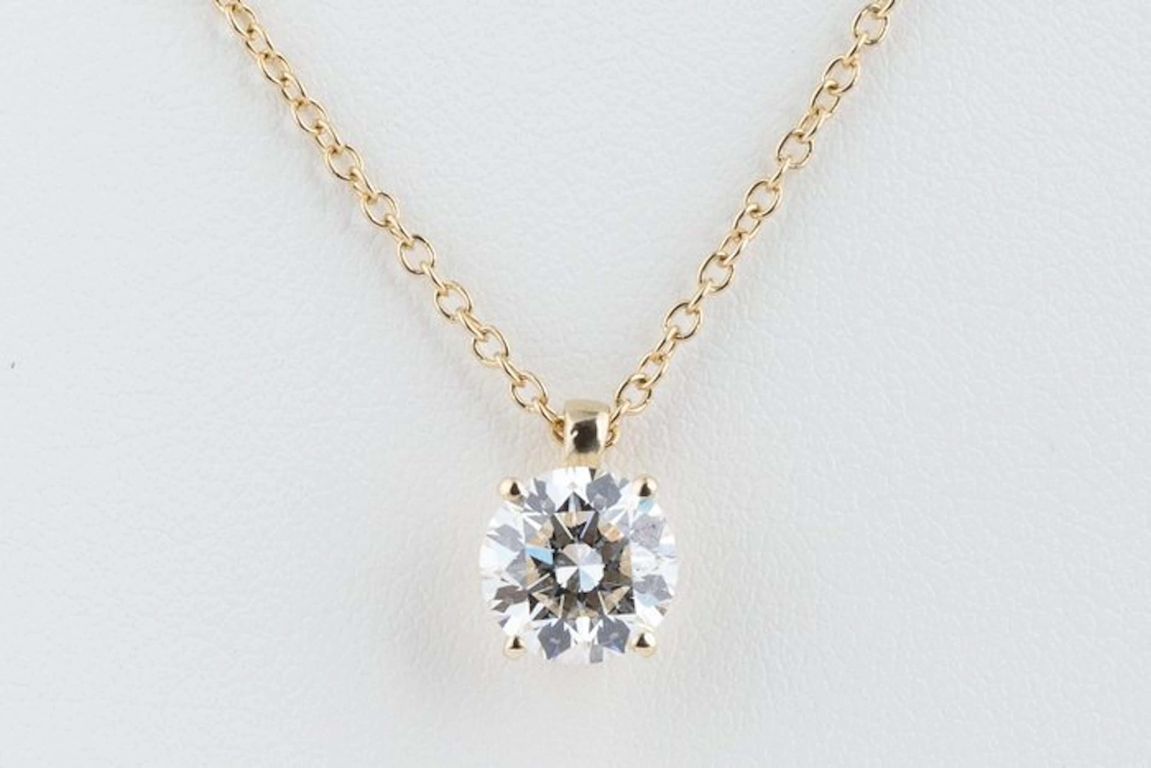 Chain - 14 kt. Yellow gold - 3.00ct. tw. Diamond (Lab-grown) - Round F-VVS2