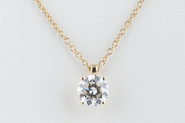 Chain - 14 kt. Yellow gold - 3.00ct. tw. Diamond (Lab-grown) - Round F-VVS2