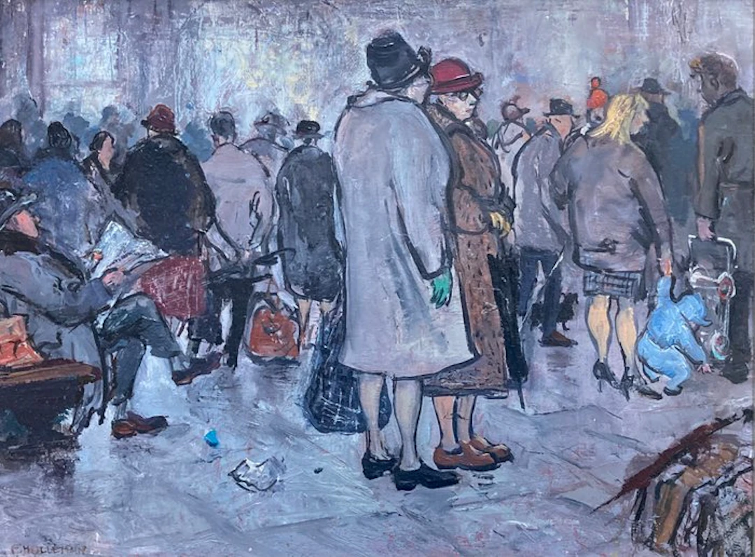 Frida Holleman (1908-1999) - Het station